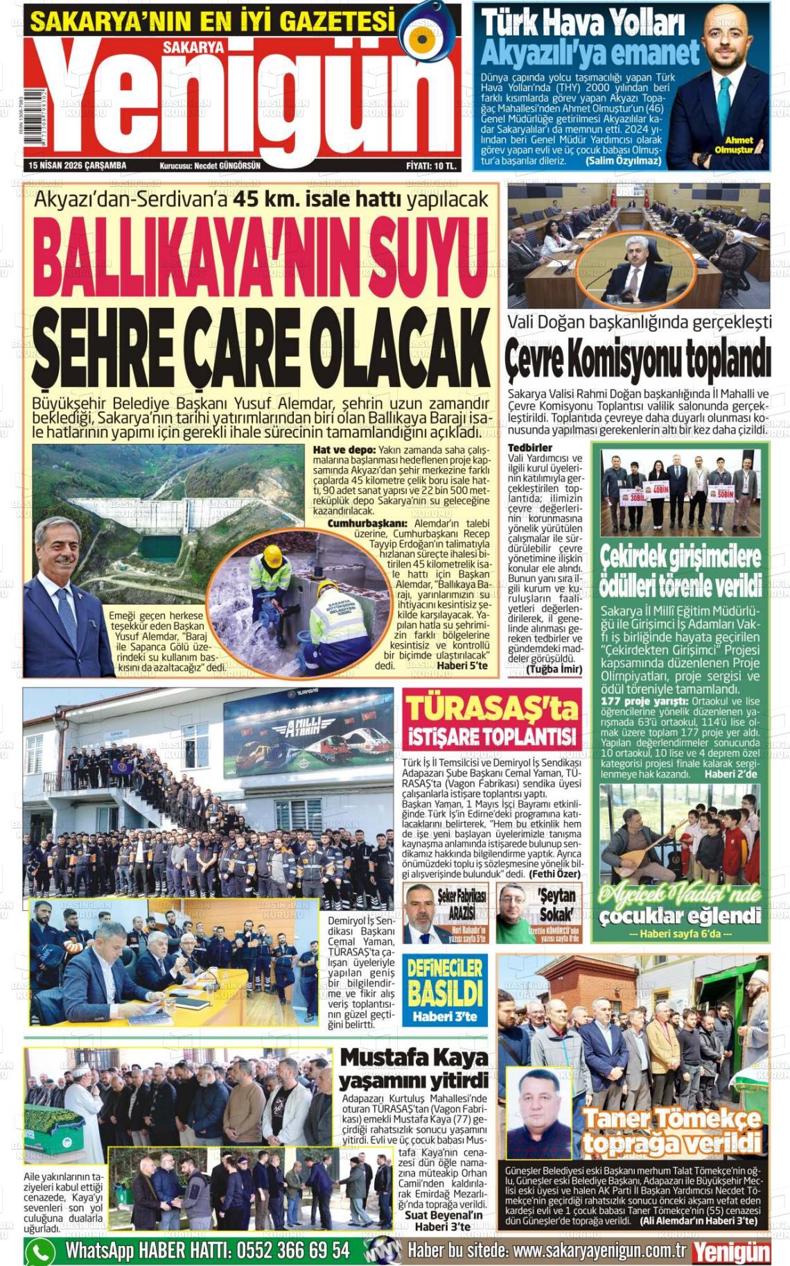 Sakarya Yenigun 15.04.2026