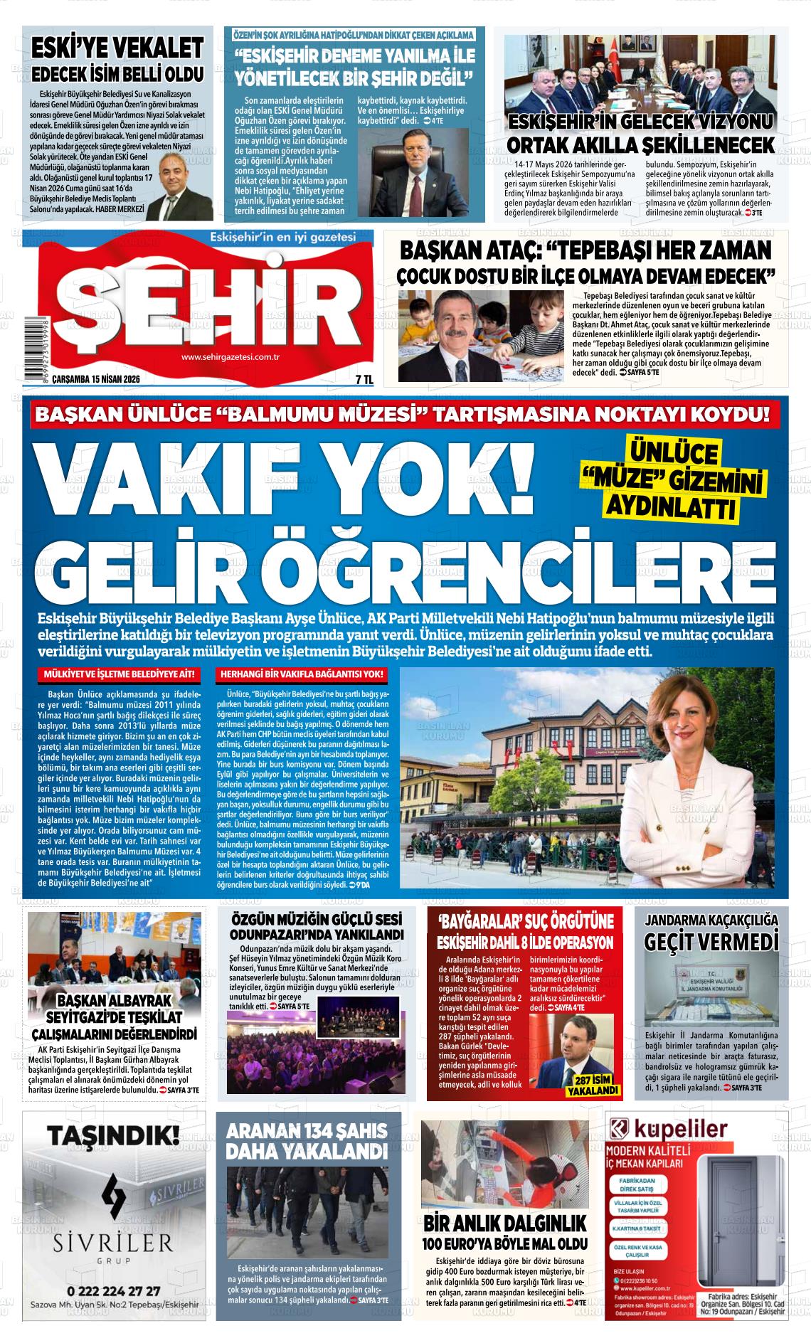 Eskisehir Sehir 15.04.2026