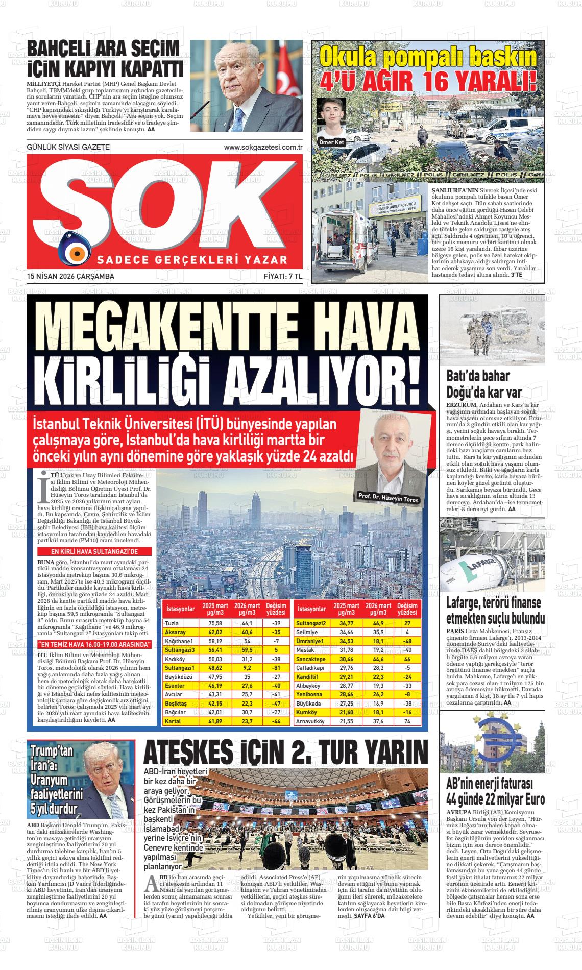 Istanbul Sok 15.04.2026