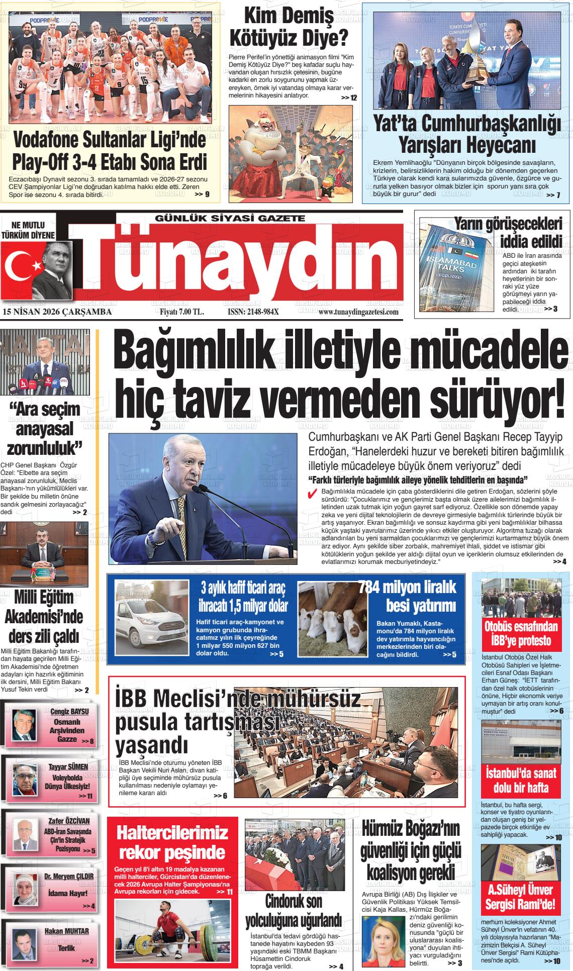 Istanbul Tunaydin 15.04.2026