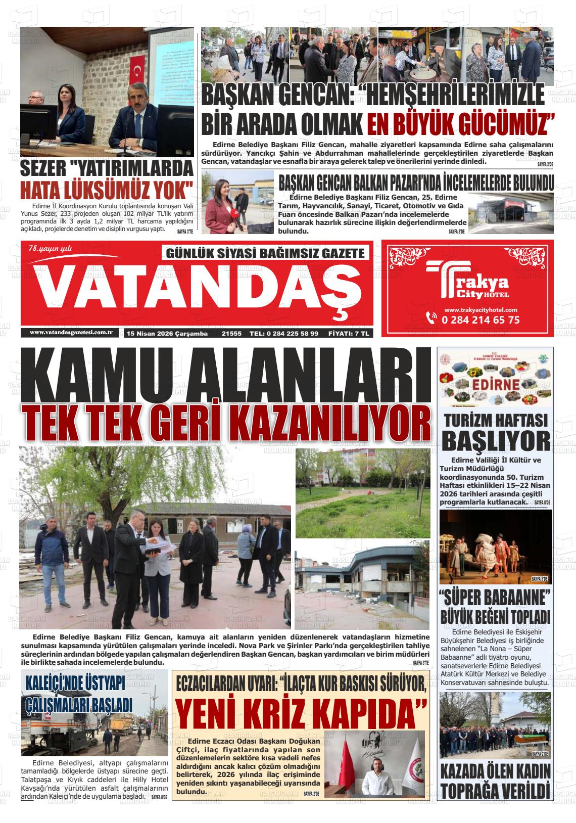 Edirne Vatandas 15.04.2026