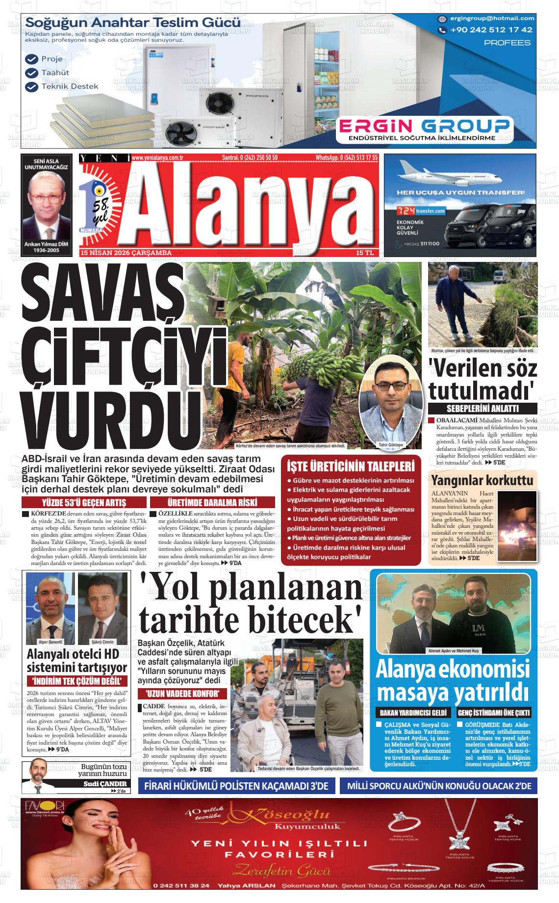Antalya Yenialanya 15.04.2026