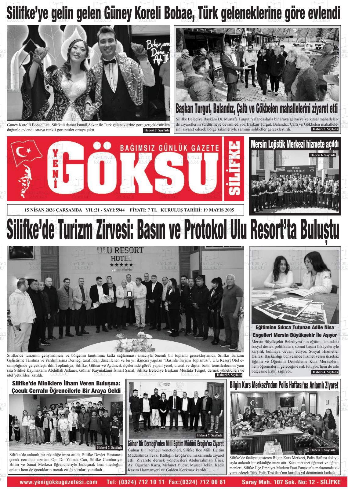 Mersin Yenigoksu 15.04.2026