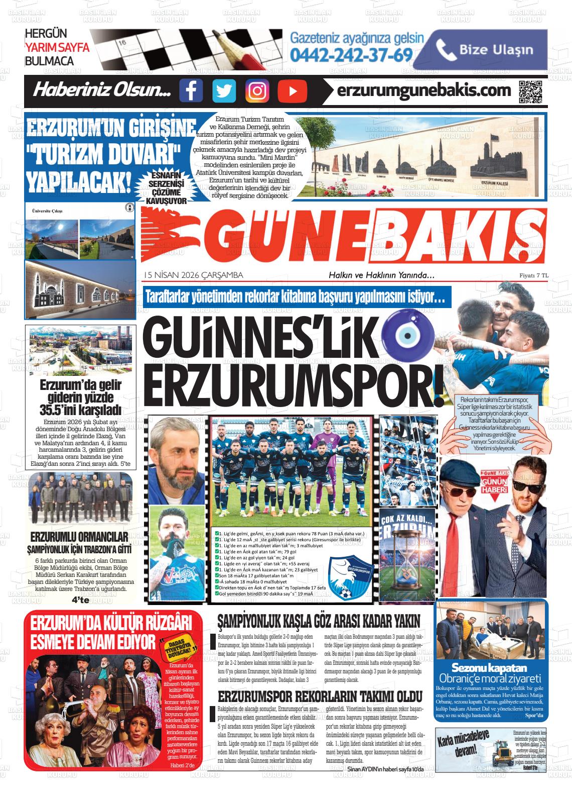 Erzurum Yenikusak 15.04.2026