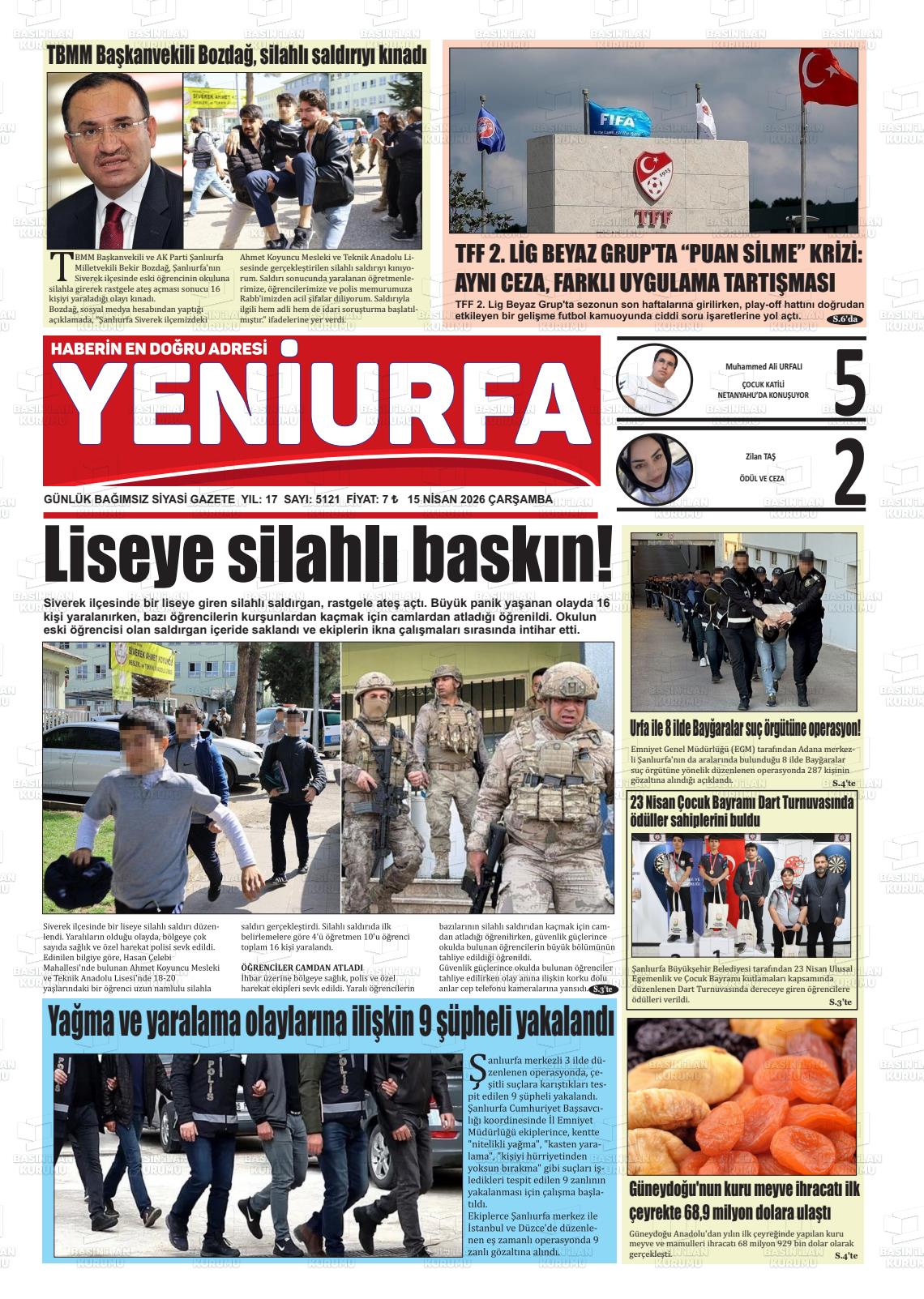 Sanliurfa Yeniurfa 15.04.2026