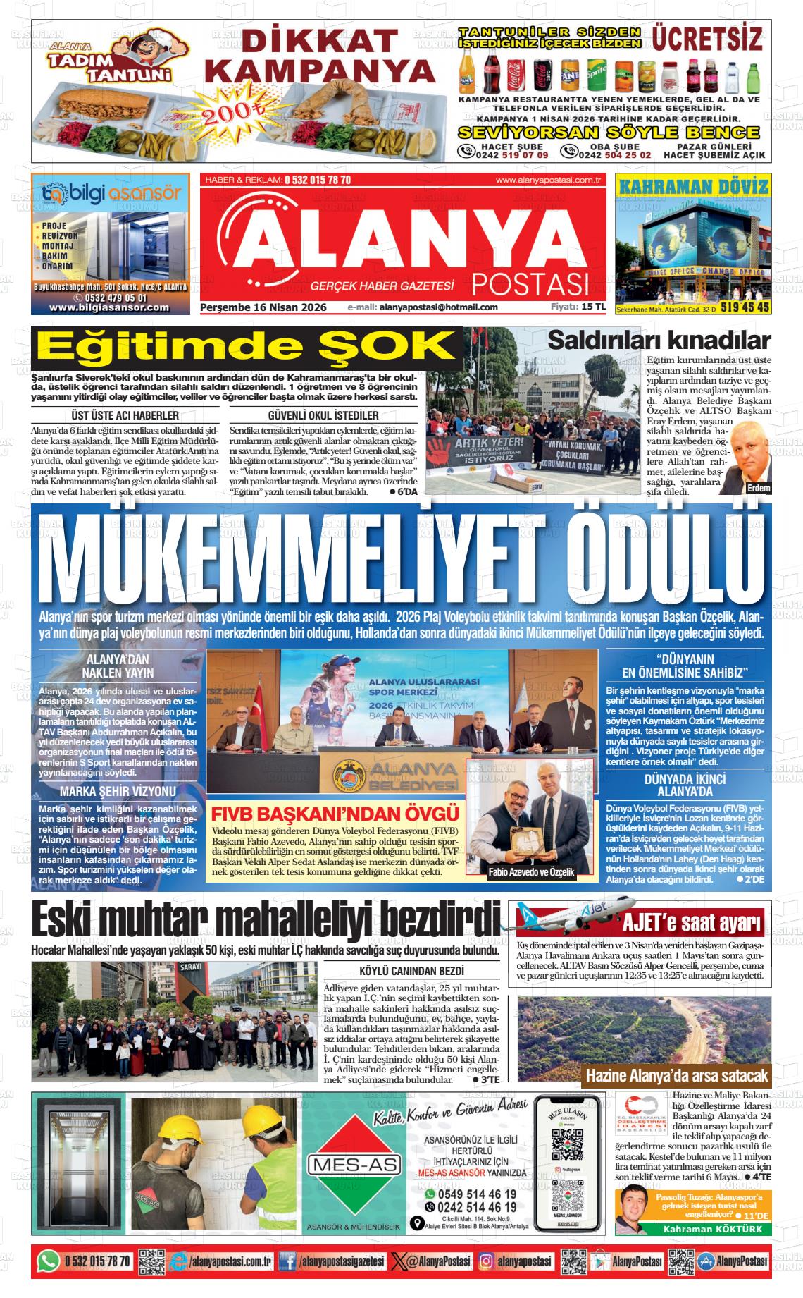 Antalya Alanyapostasi 16.04.2026
