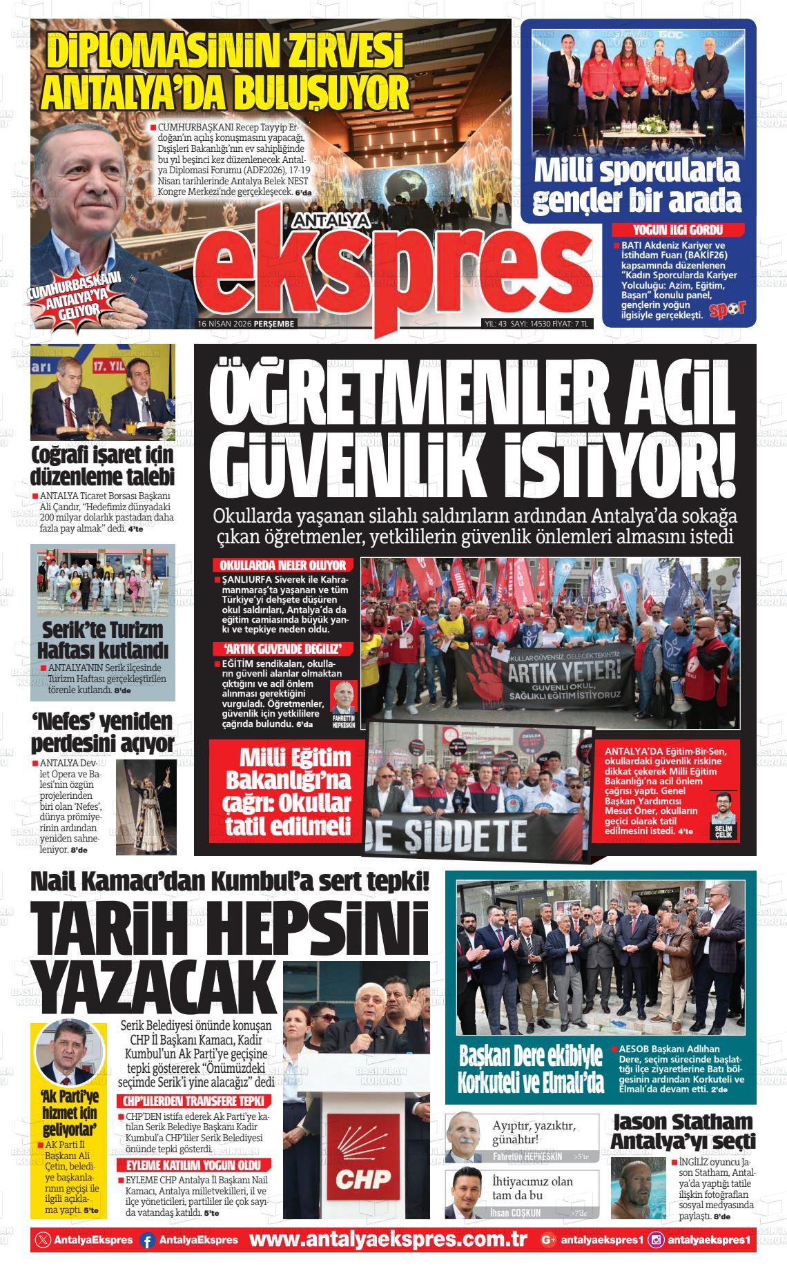 Antalya Ekspres 16.04.2026