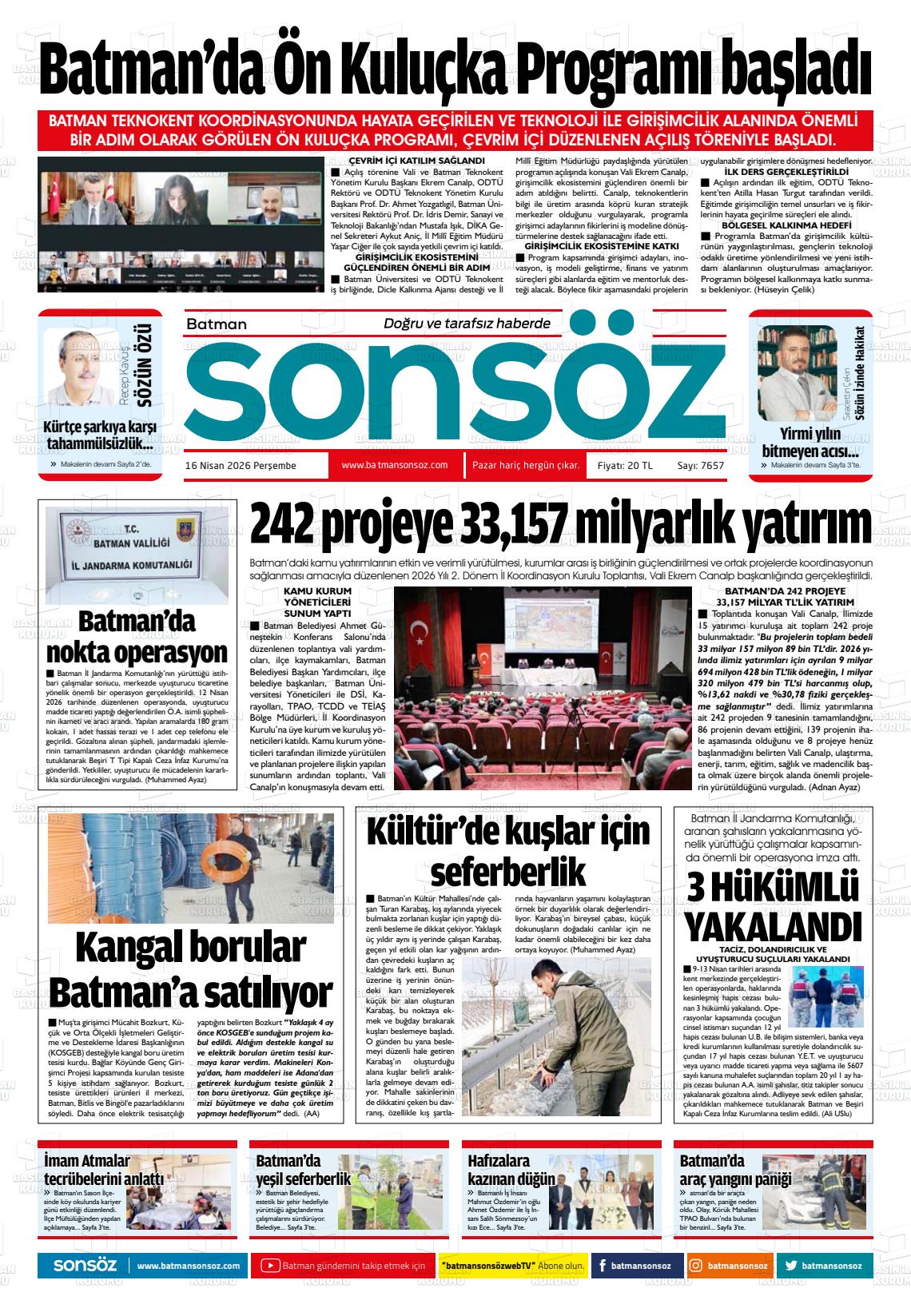 Batman Sonsoz 16.04.2026