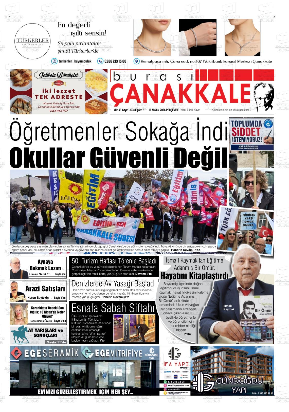 Canakkale Burasi 16.04.2026