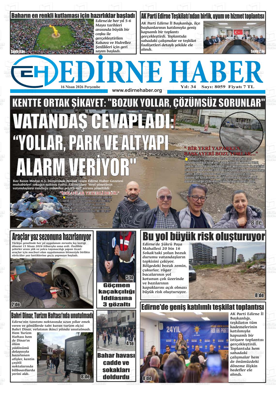 Edirne Haber 16.04.2026