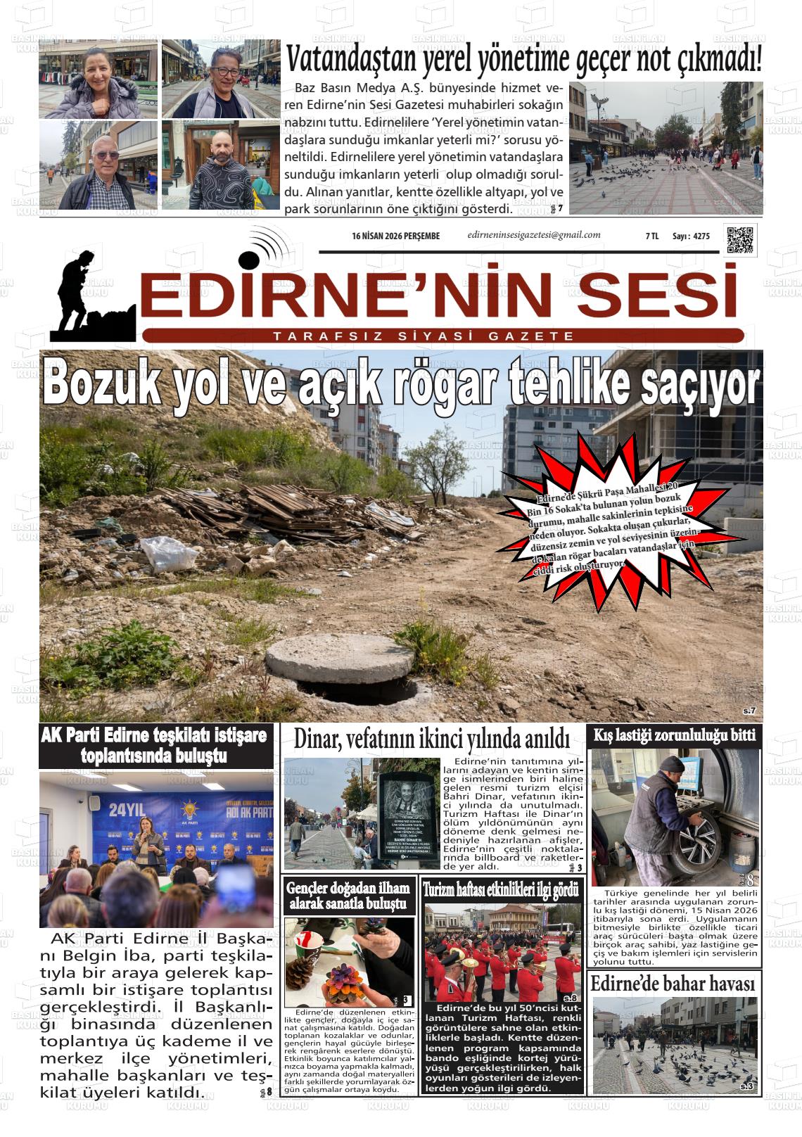 Edirne Star 16.04.2026