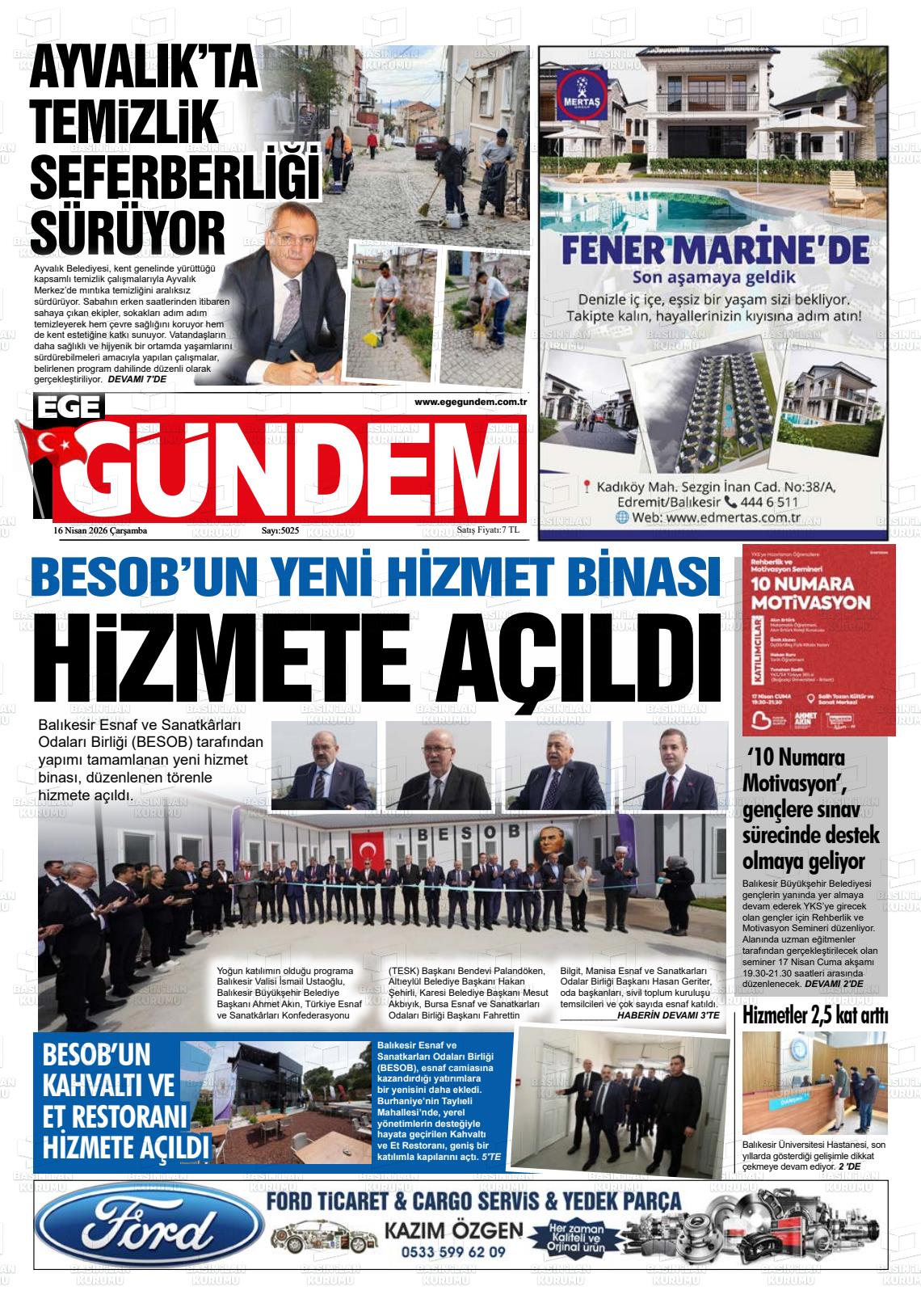 Balikesir Egegundem 16.04.2026