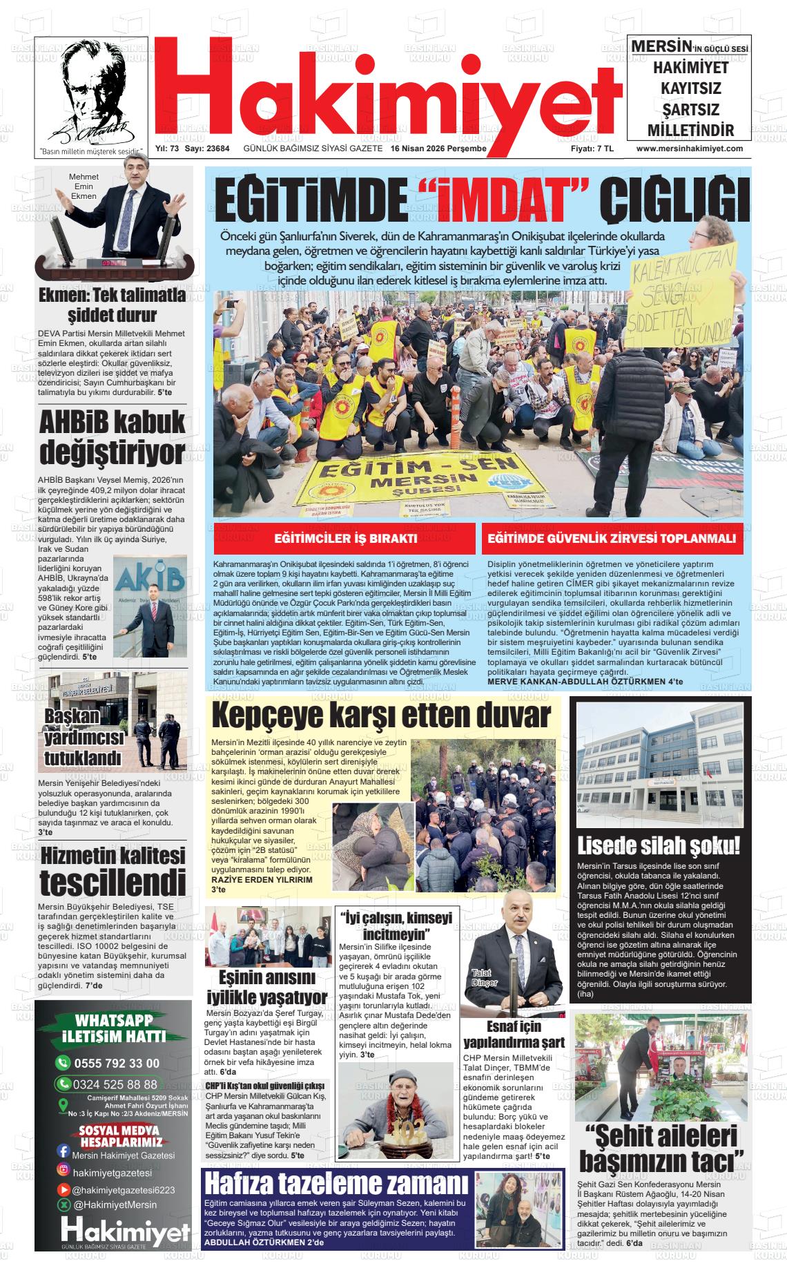 Konya Hakimiyet 16.04.2026