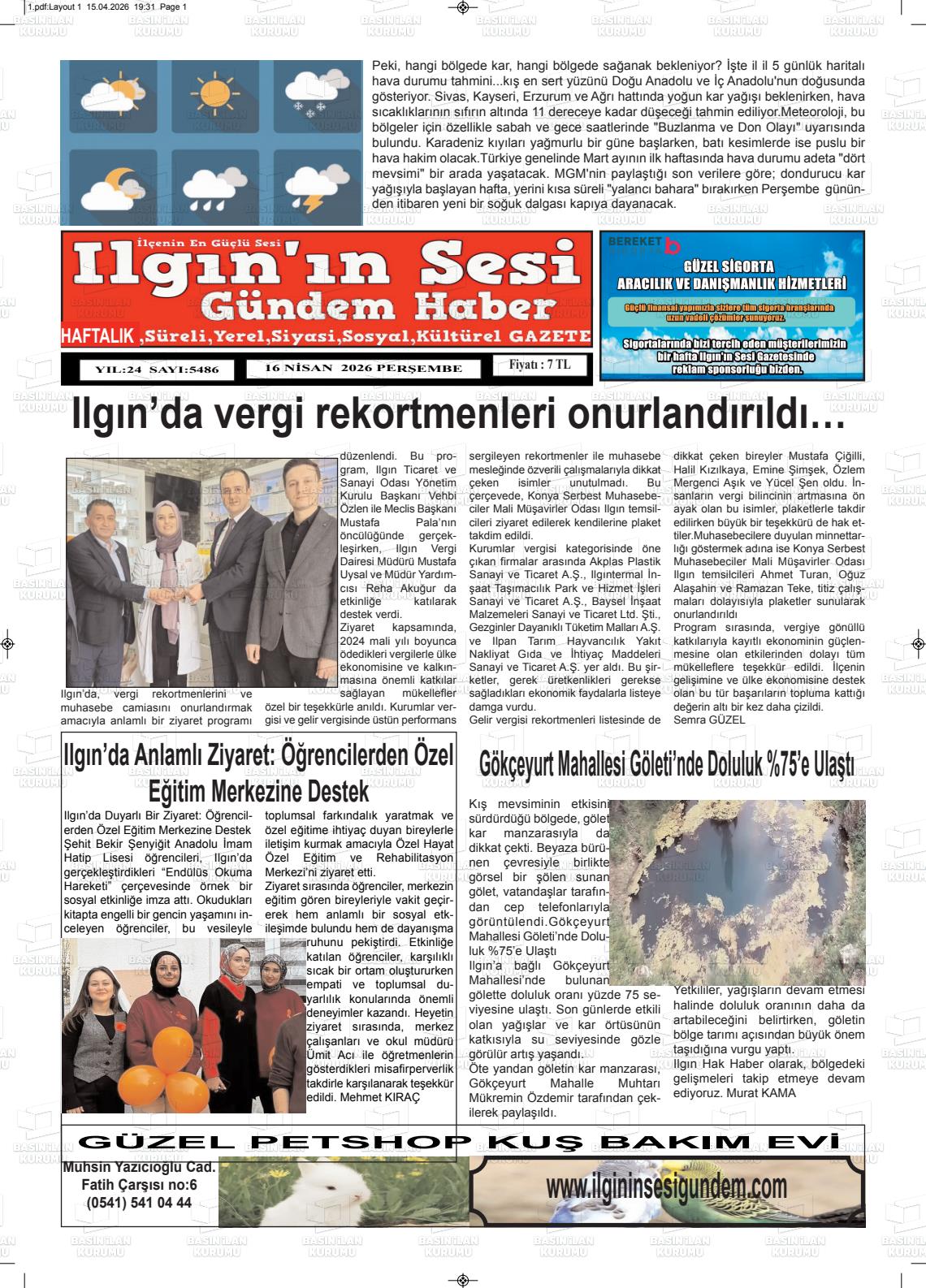Konya Ilgininsesi 16.04.2026