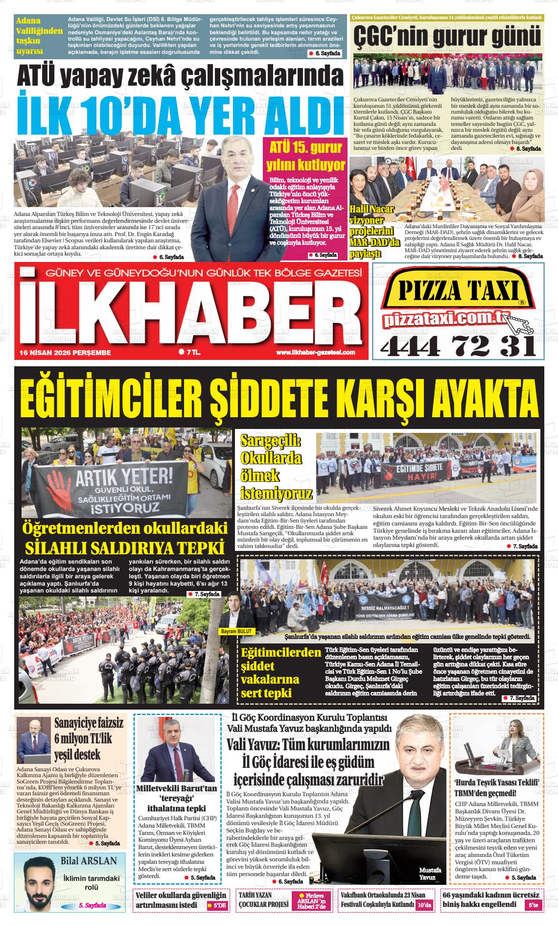 Adana Ilkhaber 16.04.2026