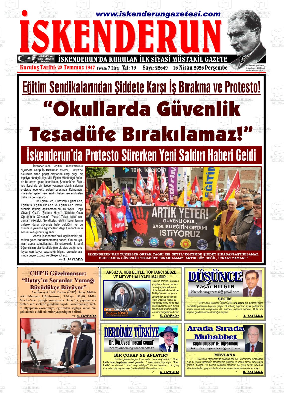 Hatay Iskenderun 16.04.2026