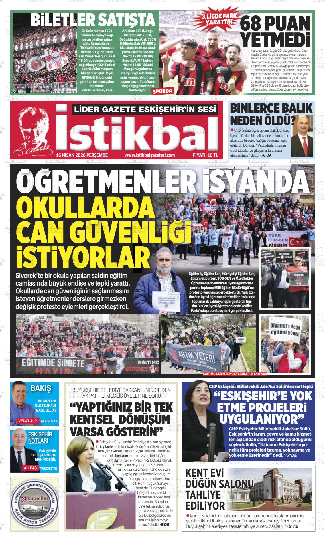 Eskisehir Istikbal 16.04.2026