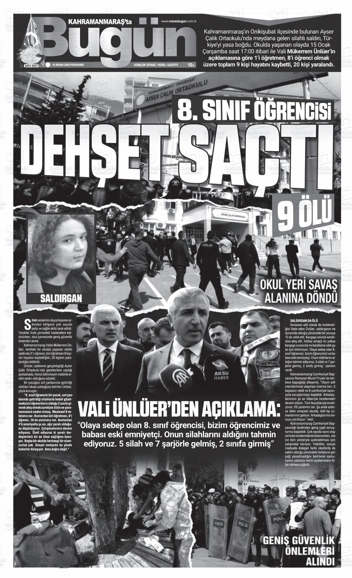 Kahramanmaras Tabugun 16.04.2026