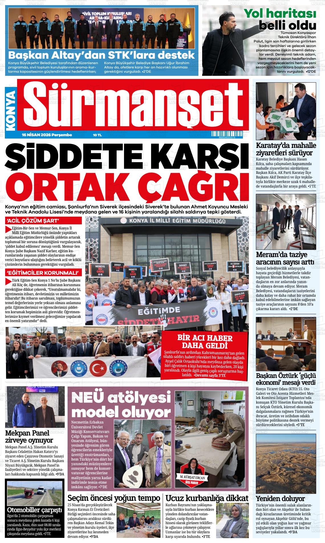 Konya Ninsesi 16.04.2026