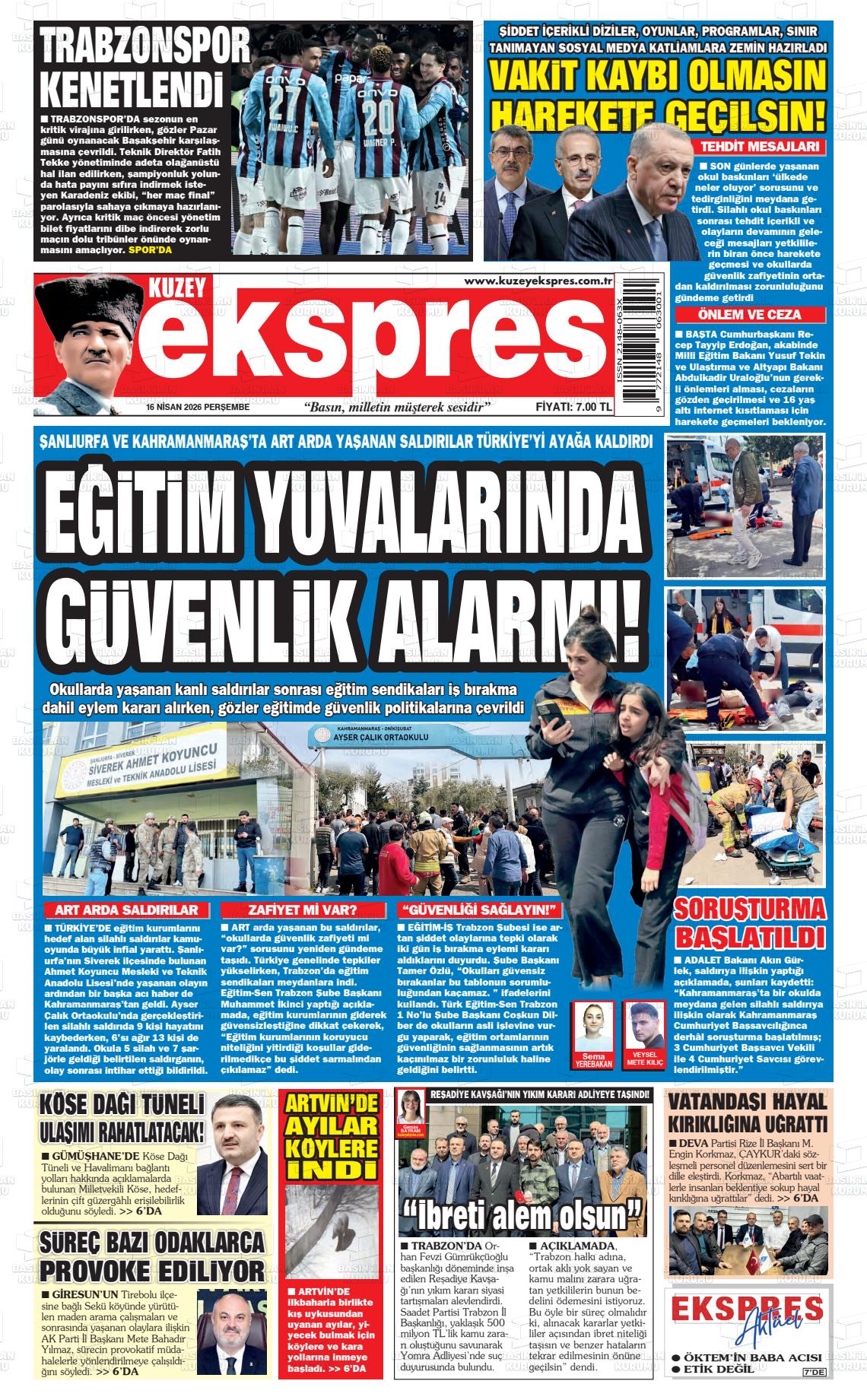 Trabzon Kuzeyekspres 16.04.2026