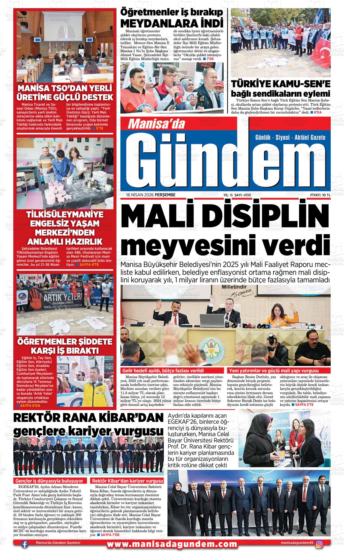 Manisa Dagundem 16.04.2026