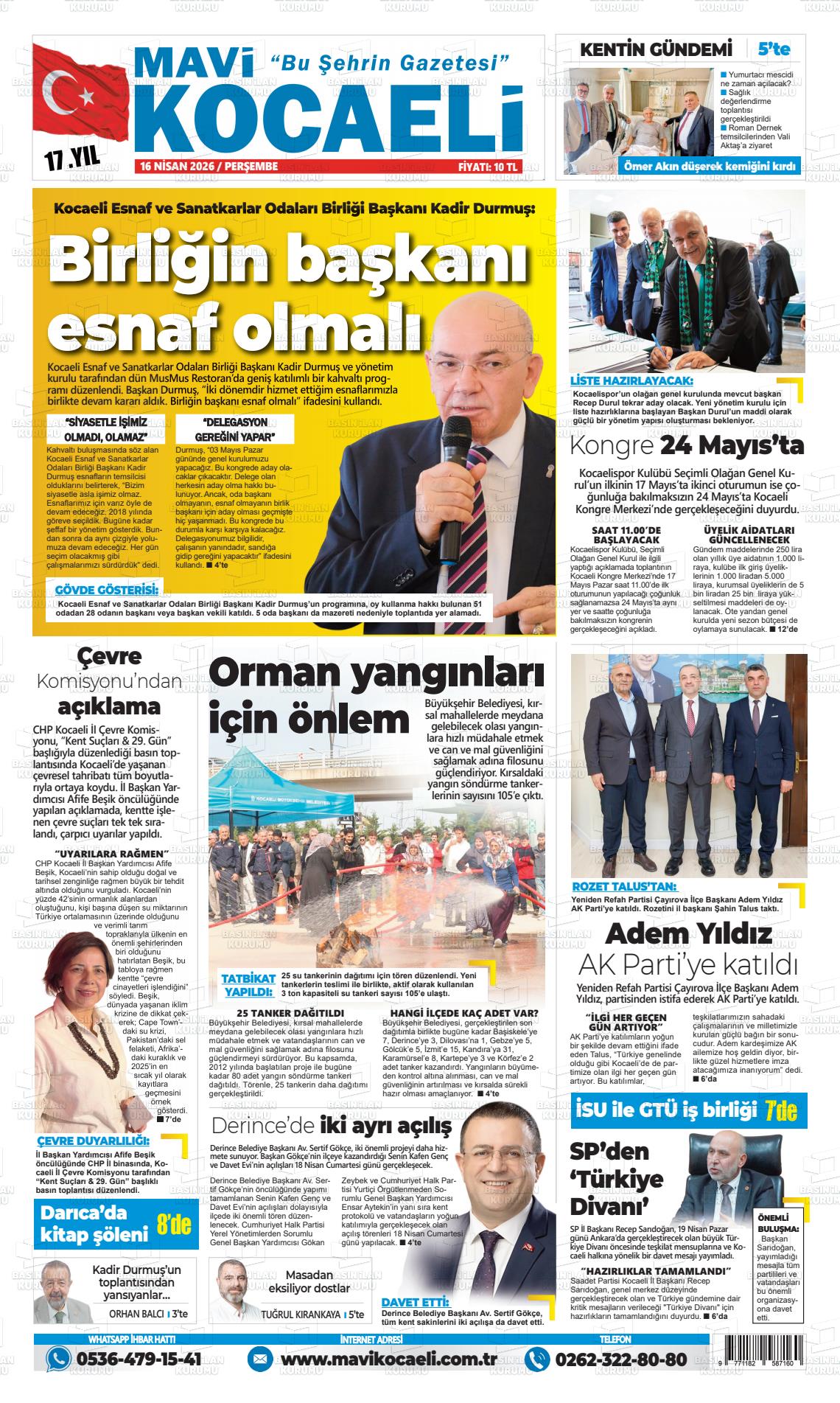 Kocaeli Mavi 16.04.2026