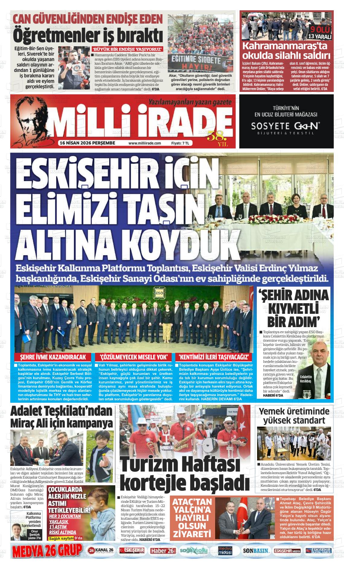 Konya Milliirade 16.04.2026