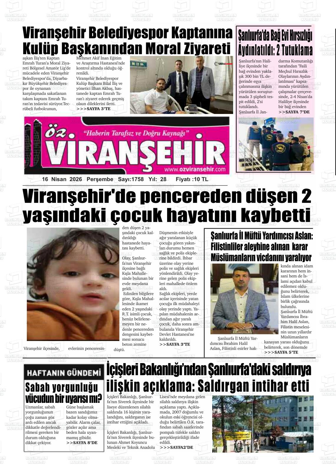 Sanliurfa Ozviransehir 16.04.2026