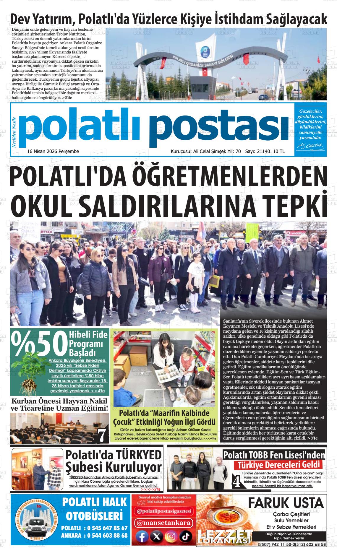 Ankara Polatlipostasi 16.04.2026