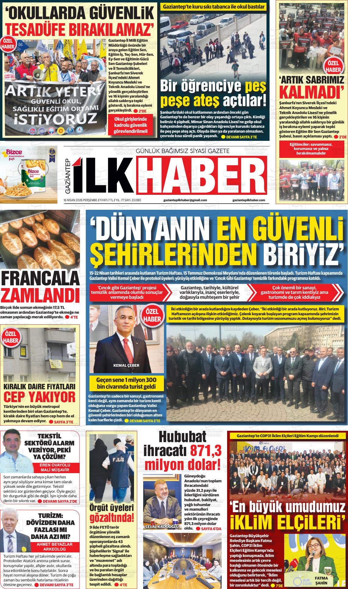Sabah(gaziantep) 16.04.2026