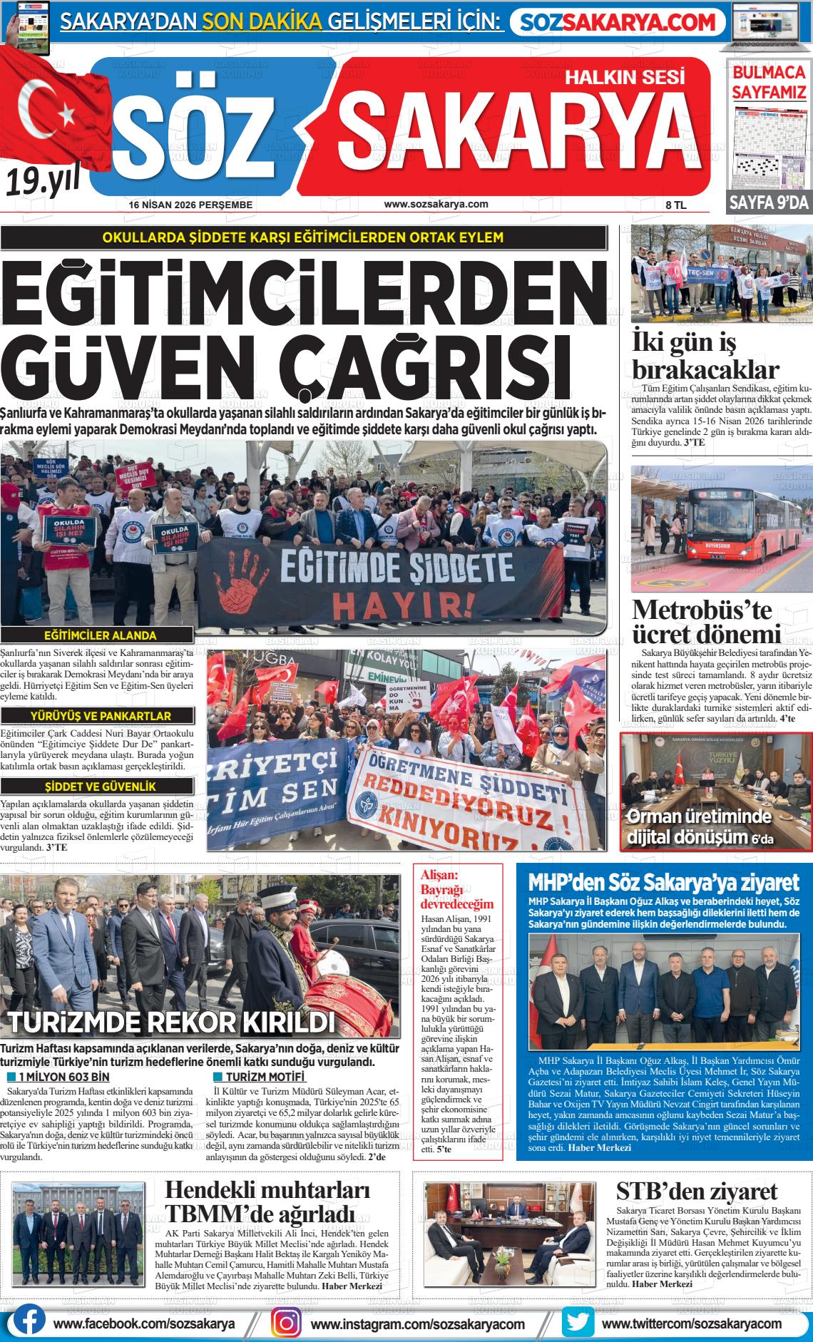 Sakarya Halk 16.04.2026