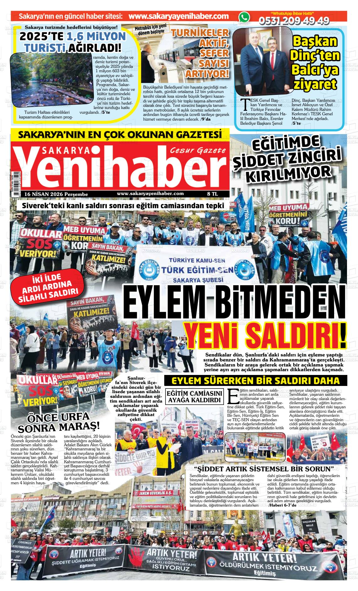Sakarya Yenihaber 16.04.2026