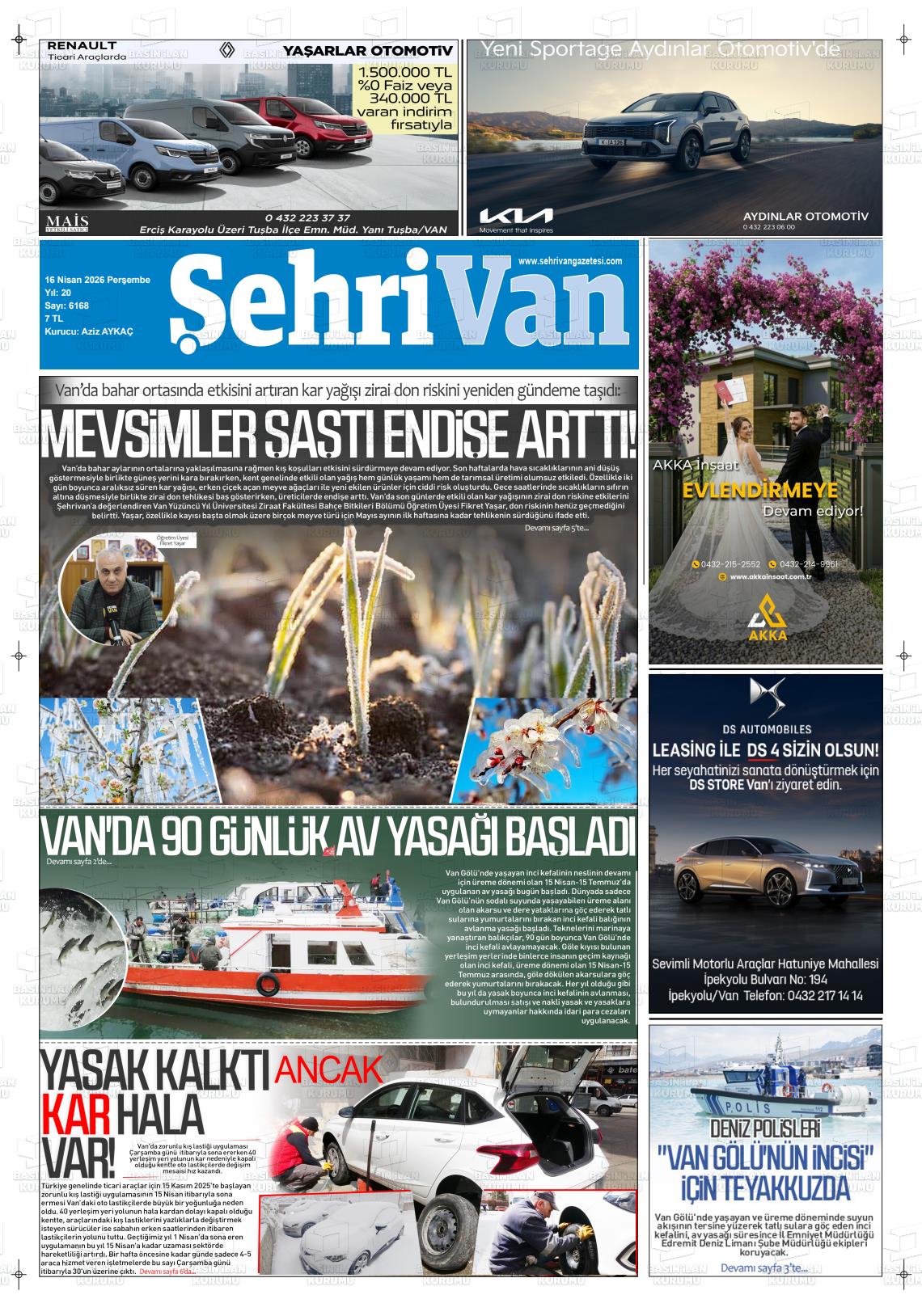 Van Sehri 16.04.2026