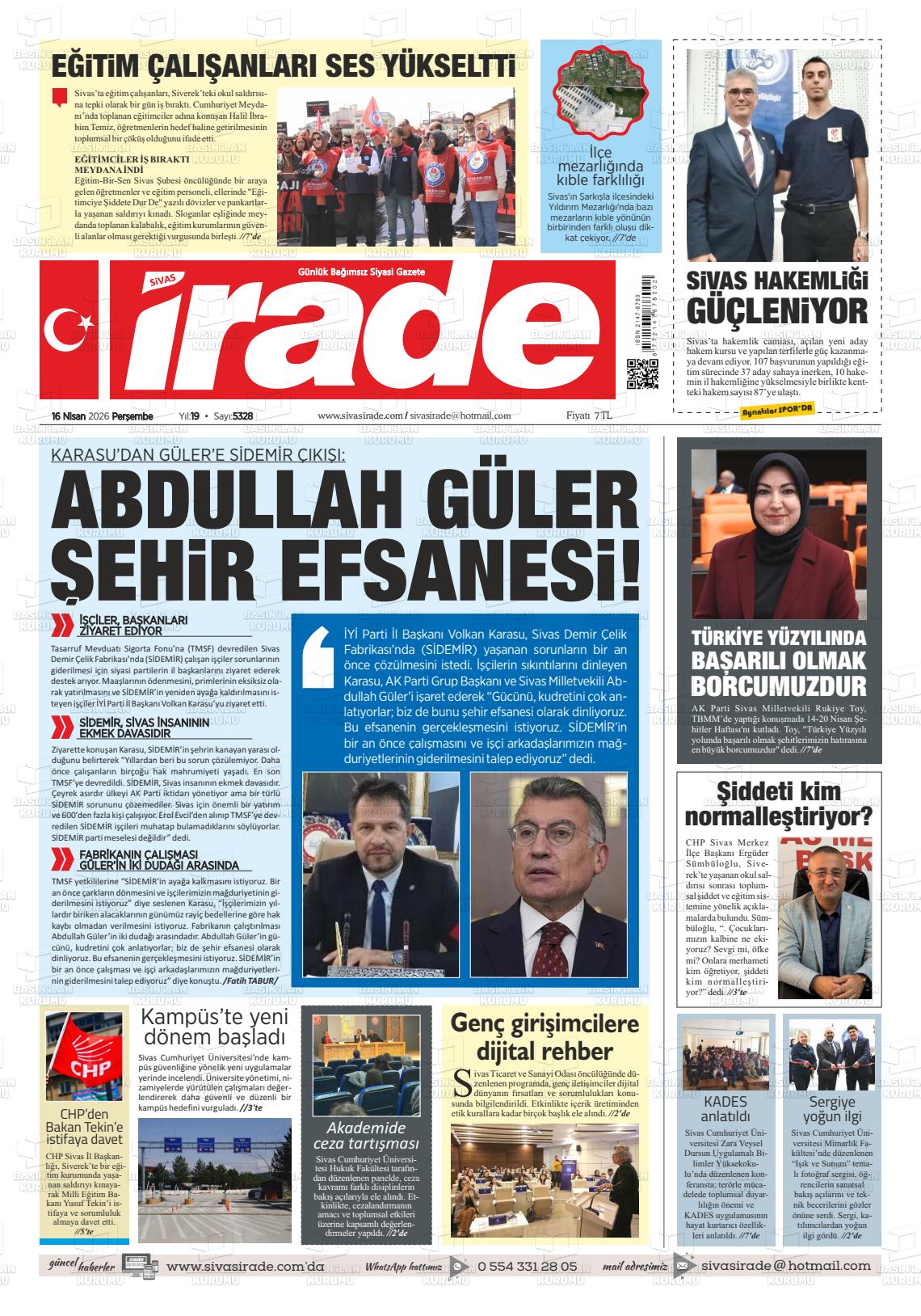 Sivas Irade 16.04.2026