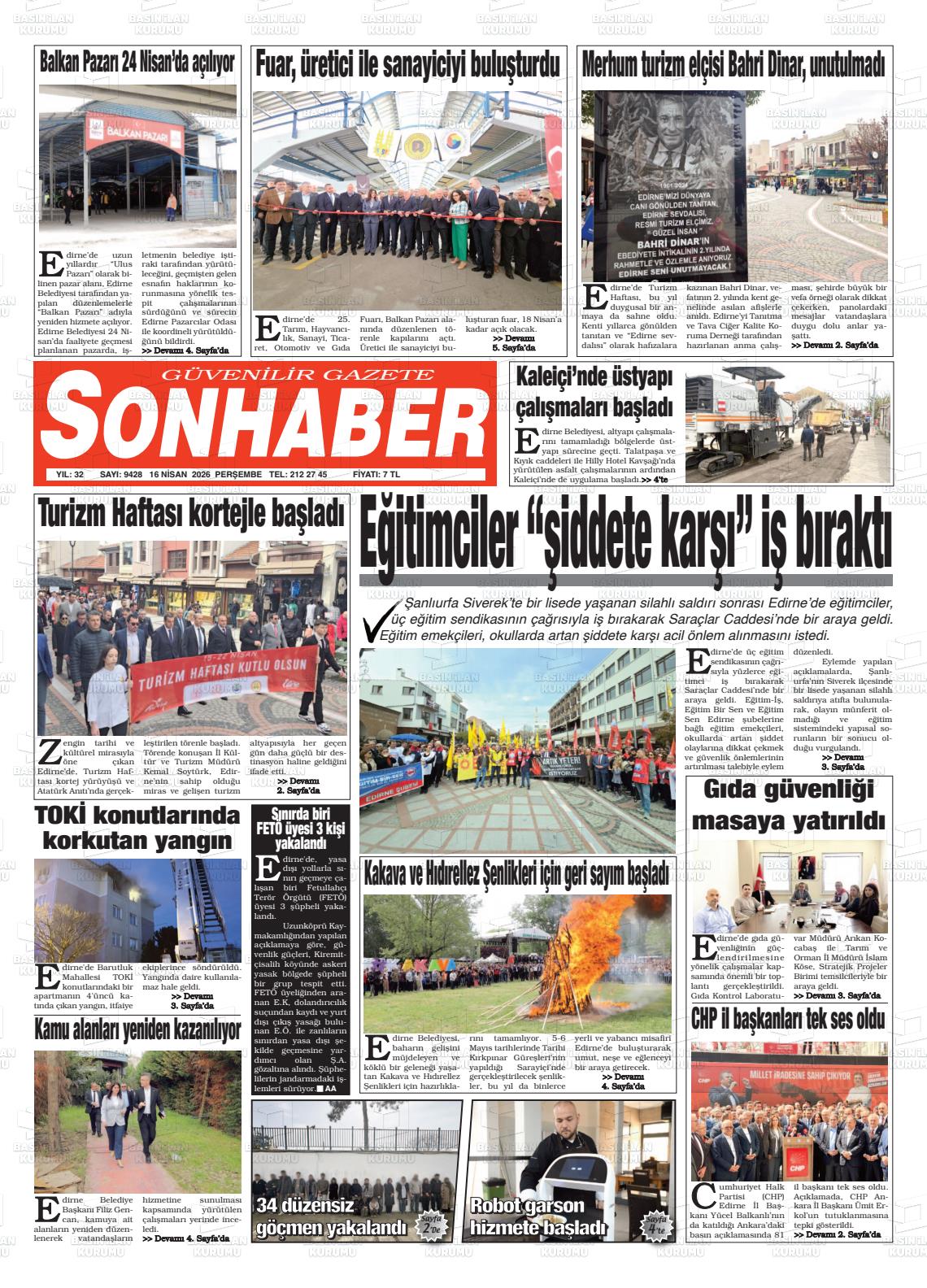 Eskisehir Sonhaber 16.04.2026