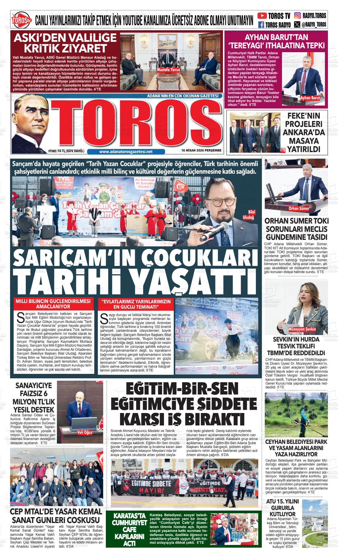 Antalya Toros 16.04.2026