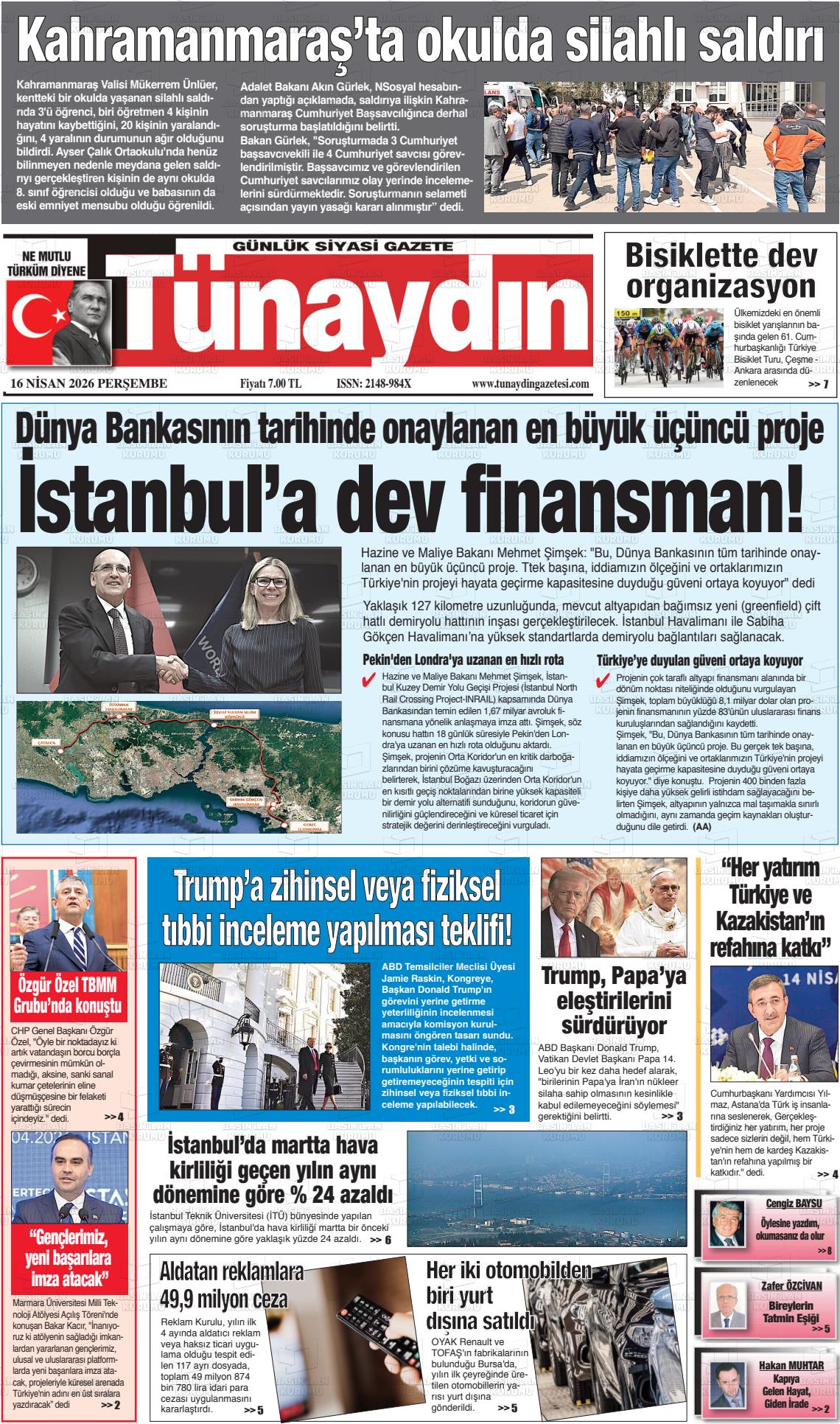 Istanbul Tunaydin 16.04.2026