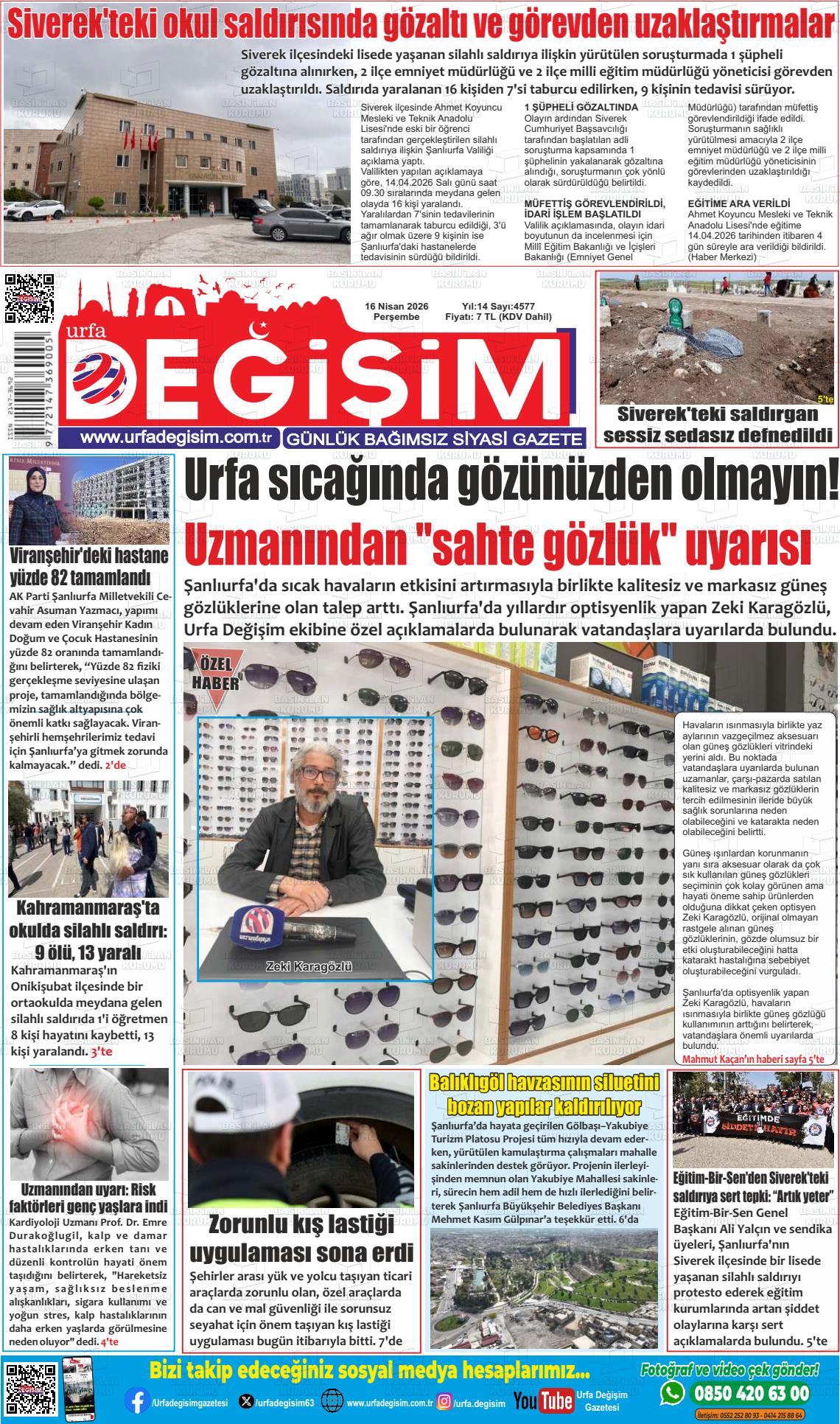 Sanliurfa Urfastar 16.04.2026