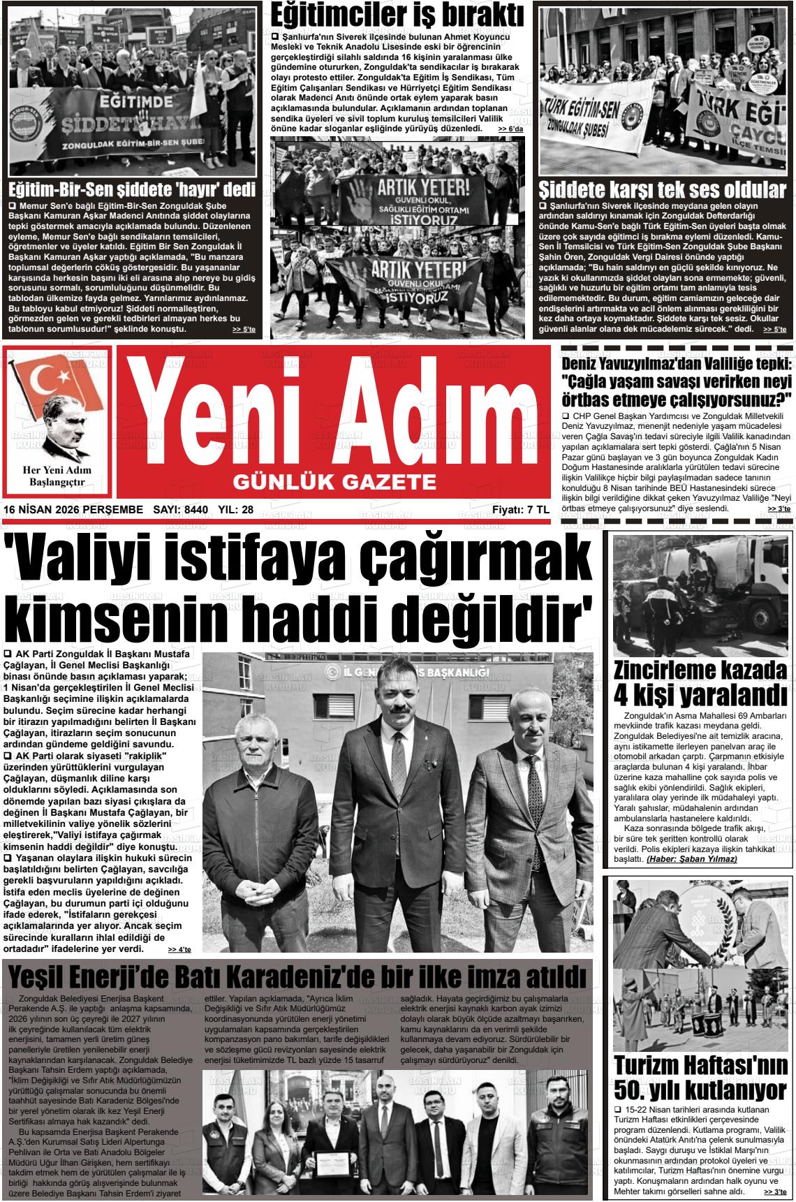 Zonguldak Yeniadim 16.04.2026