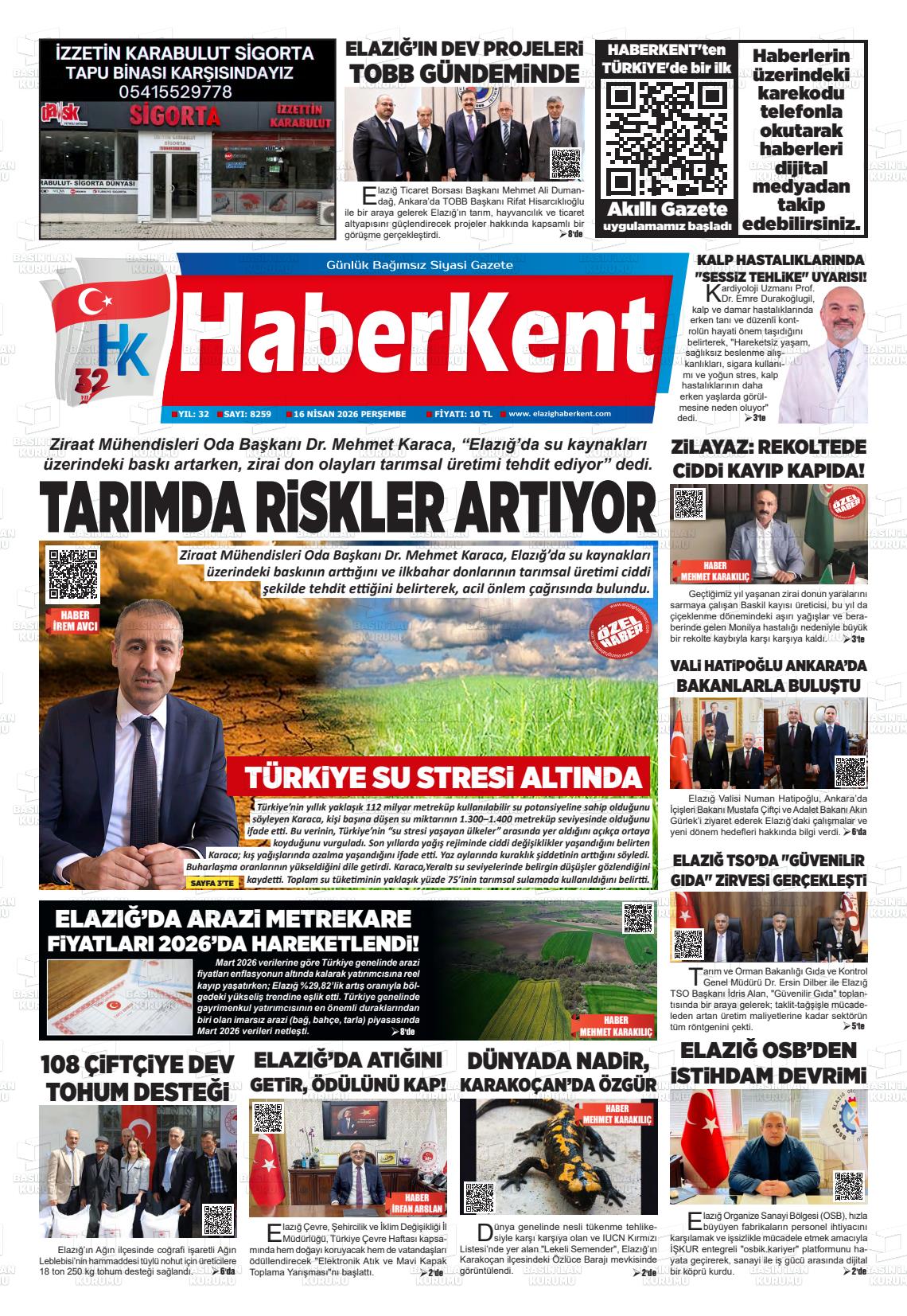 Elazig Yenicag 16.04.2026