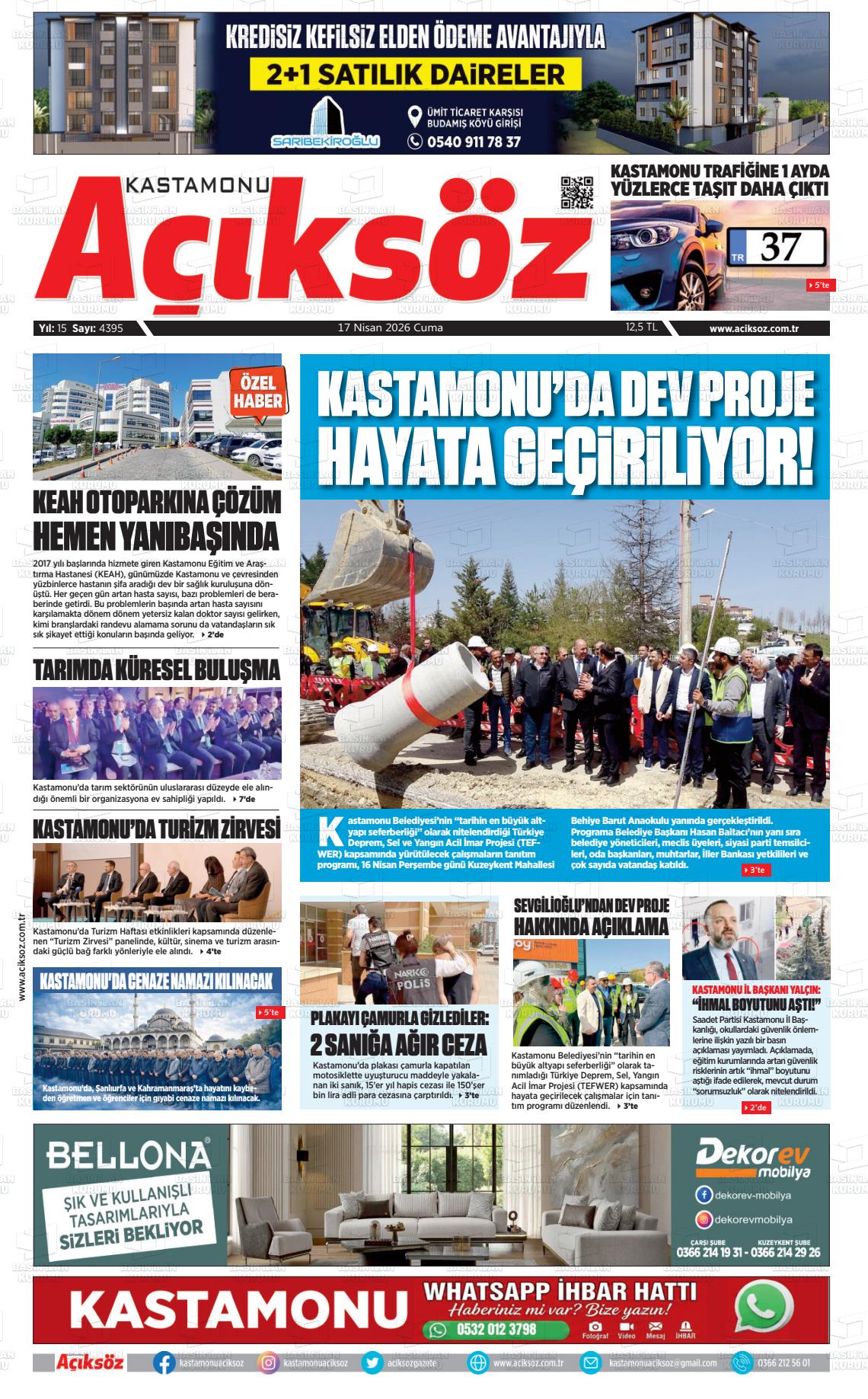 Kastamonu Aciksoz 17.04.2026