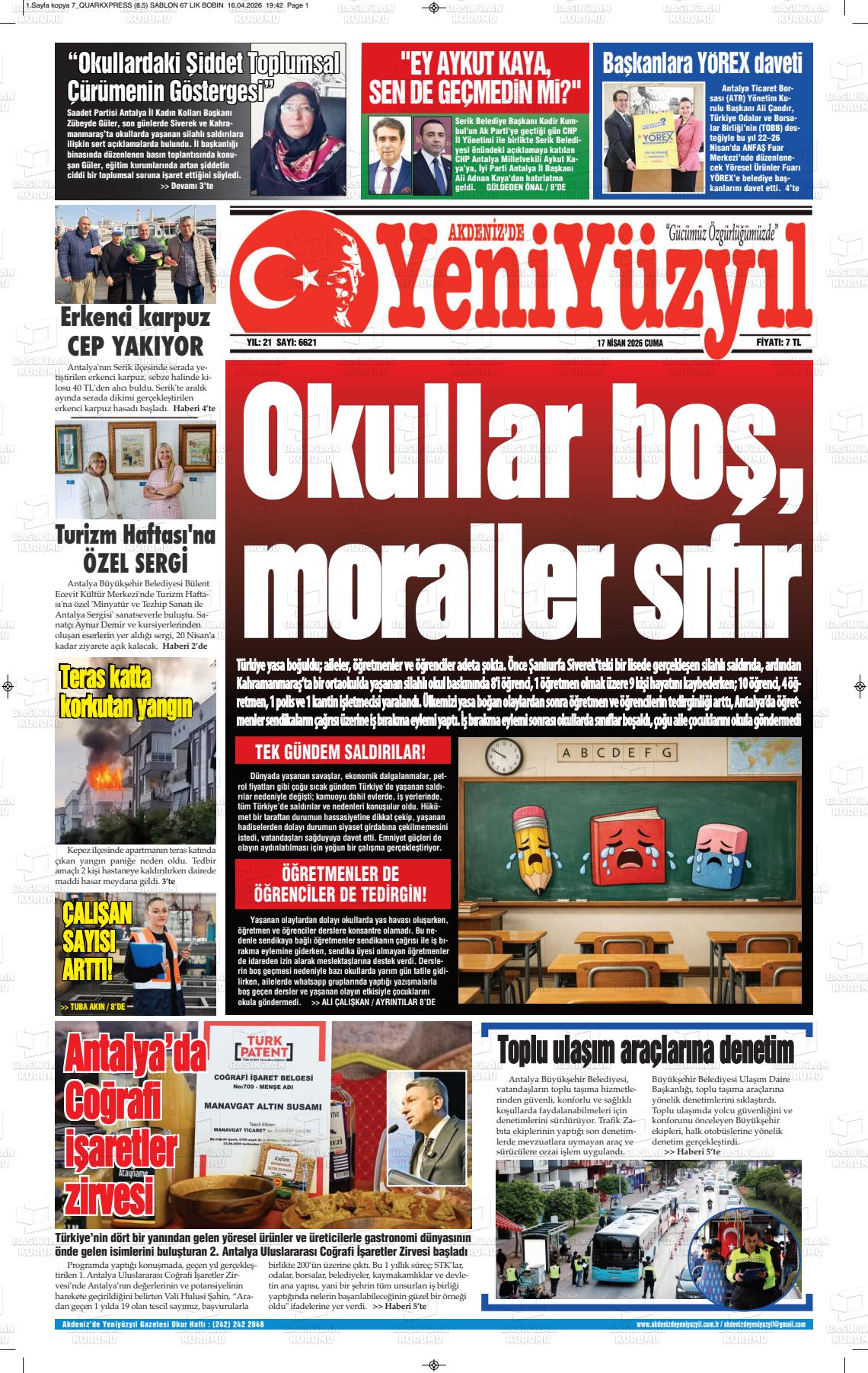 Antalya Akdenizdeyeniyuzyil 17.04.2026