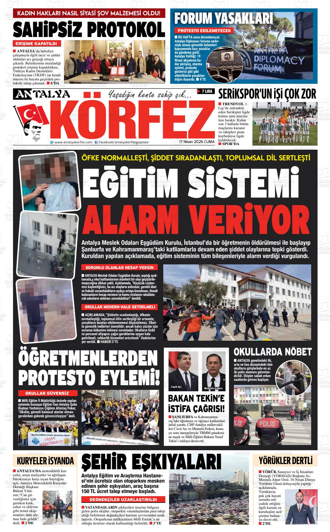 Antalya Korfez 17.04.2026