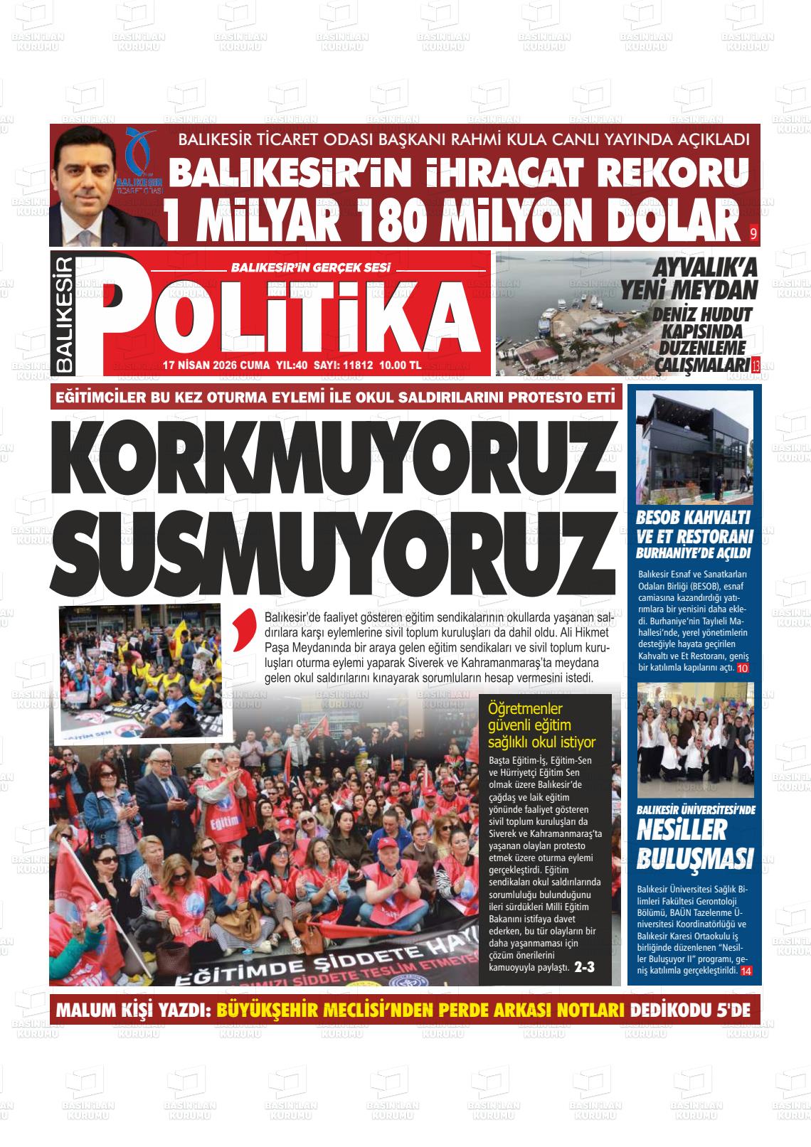 Balikesir Politika 17.04.2026