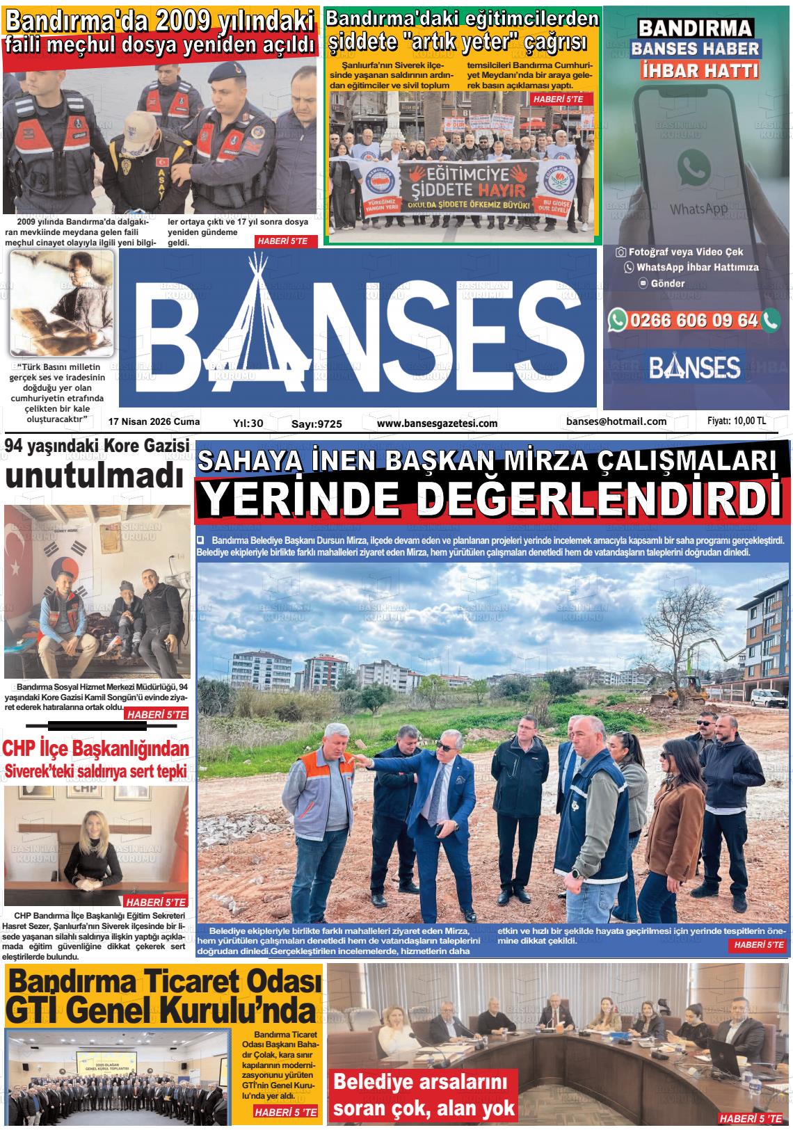 Balikesir Banses 17.04.2026