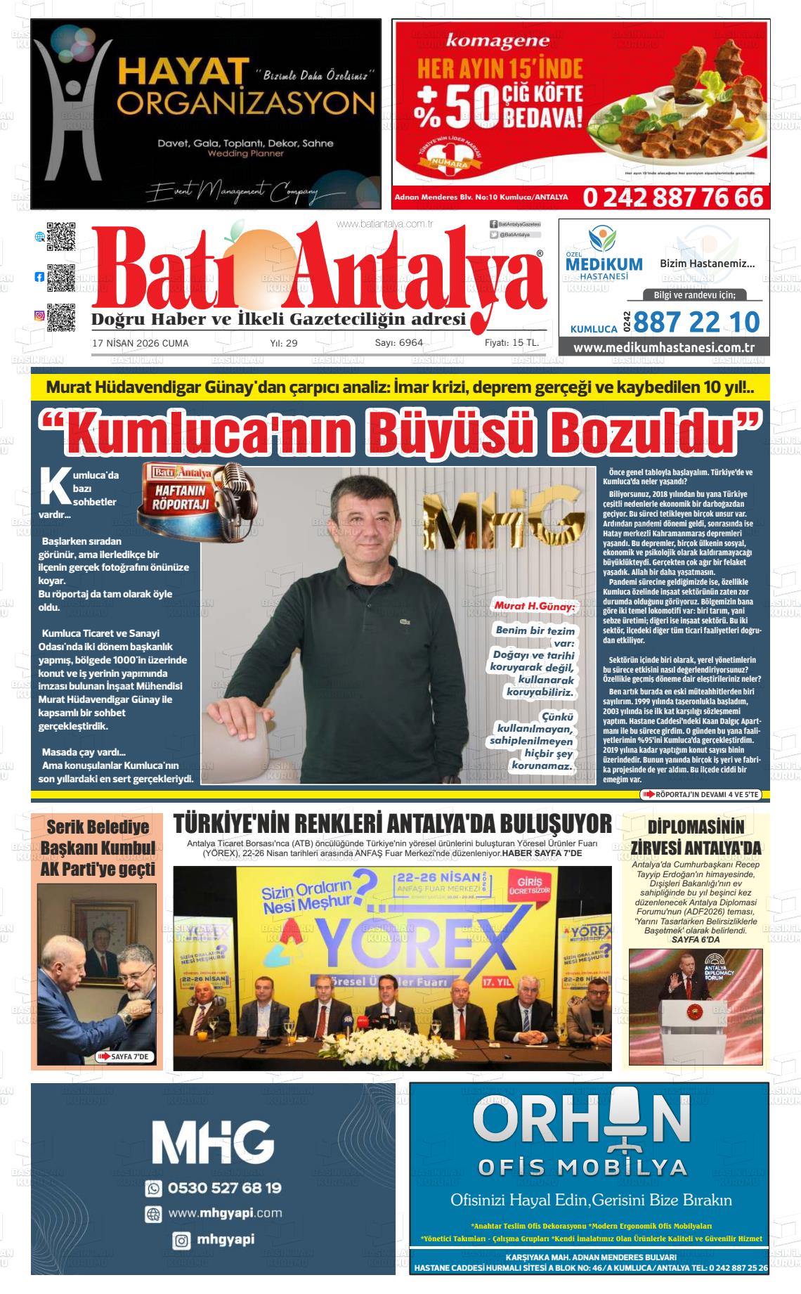 Antalya Bati 17.04.2026