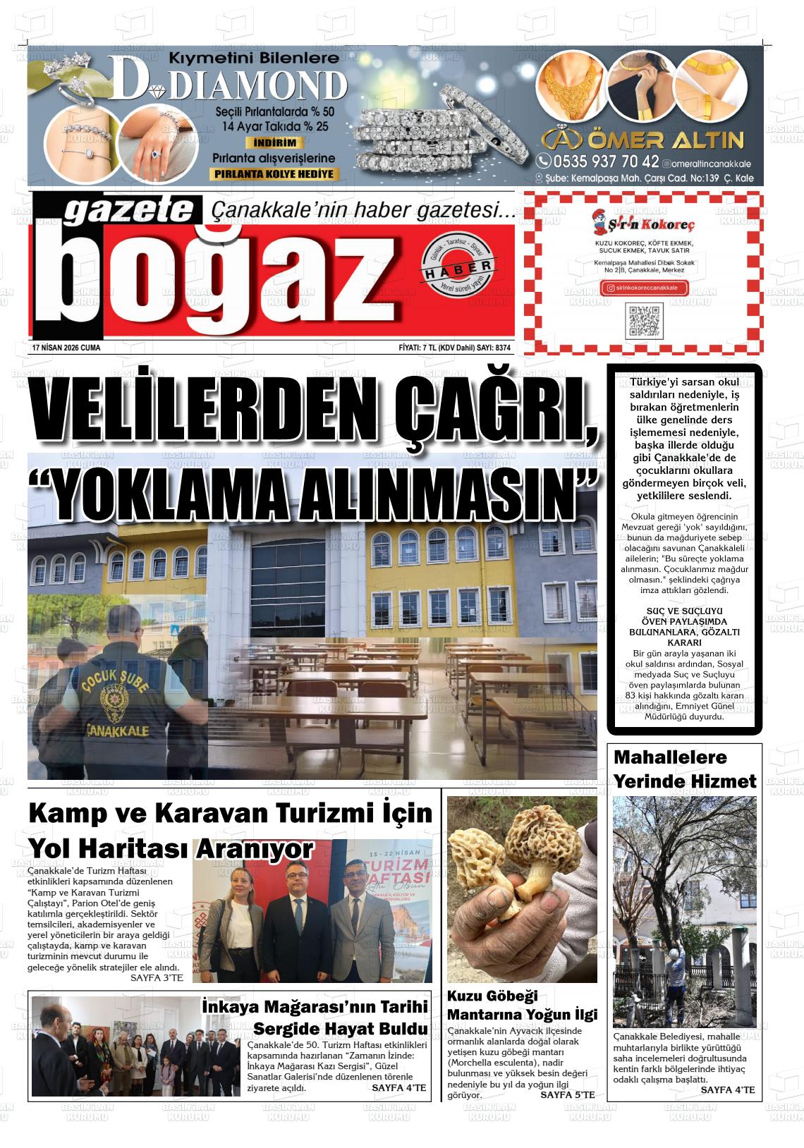 Canakkale Bogaz 17.04.2026