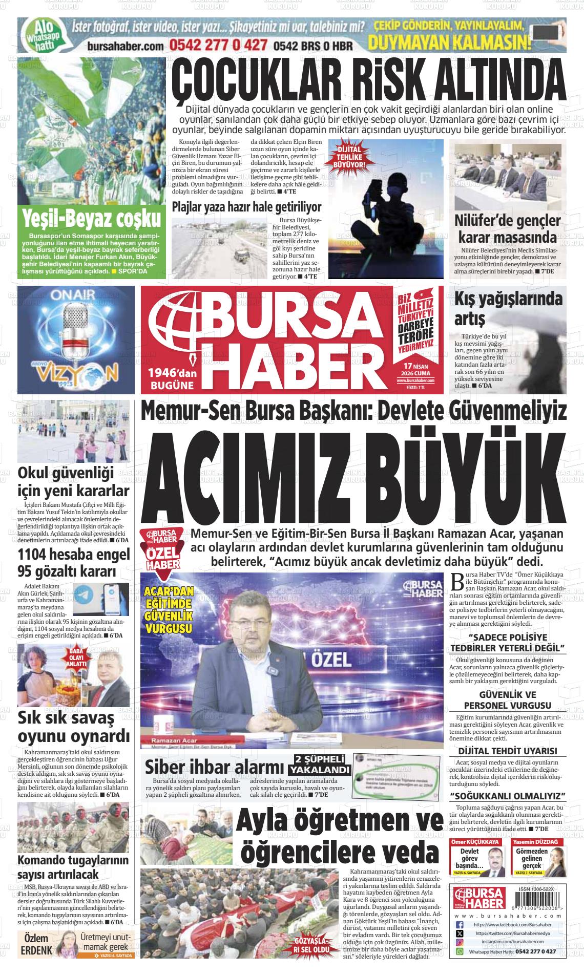 Bursa Haber 17.04.2026