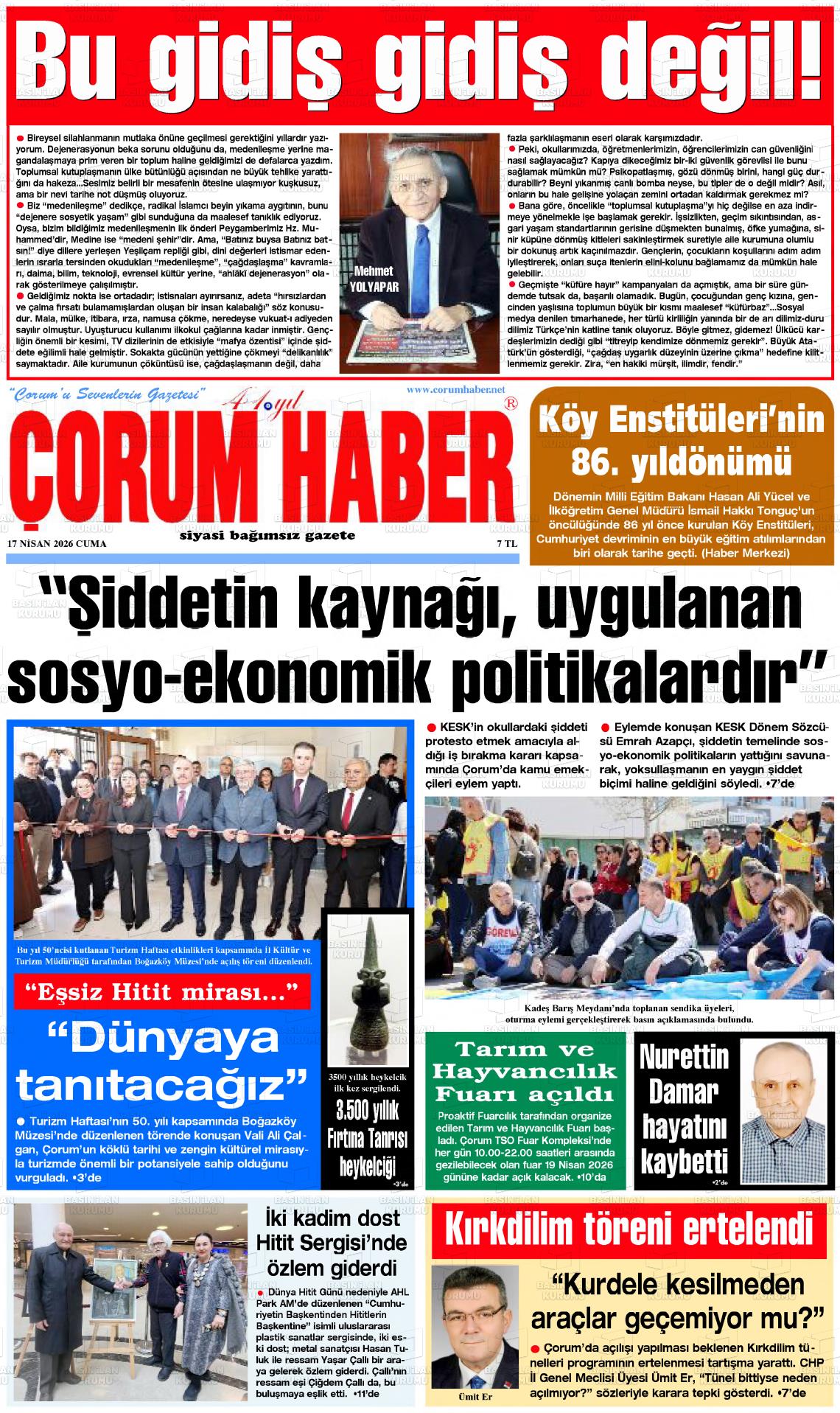 Corum Haber 17.04.2026