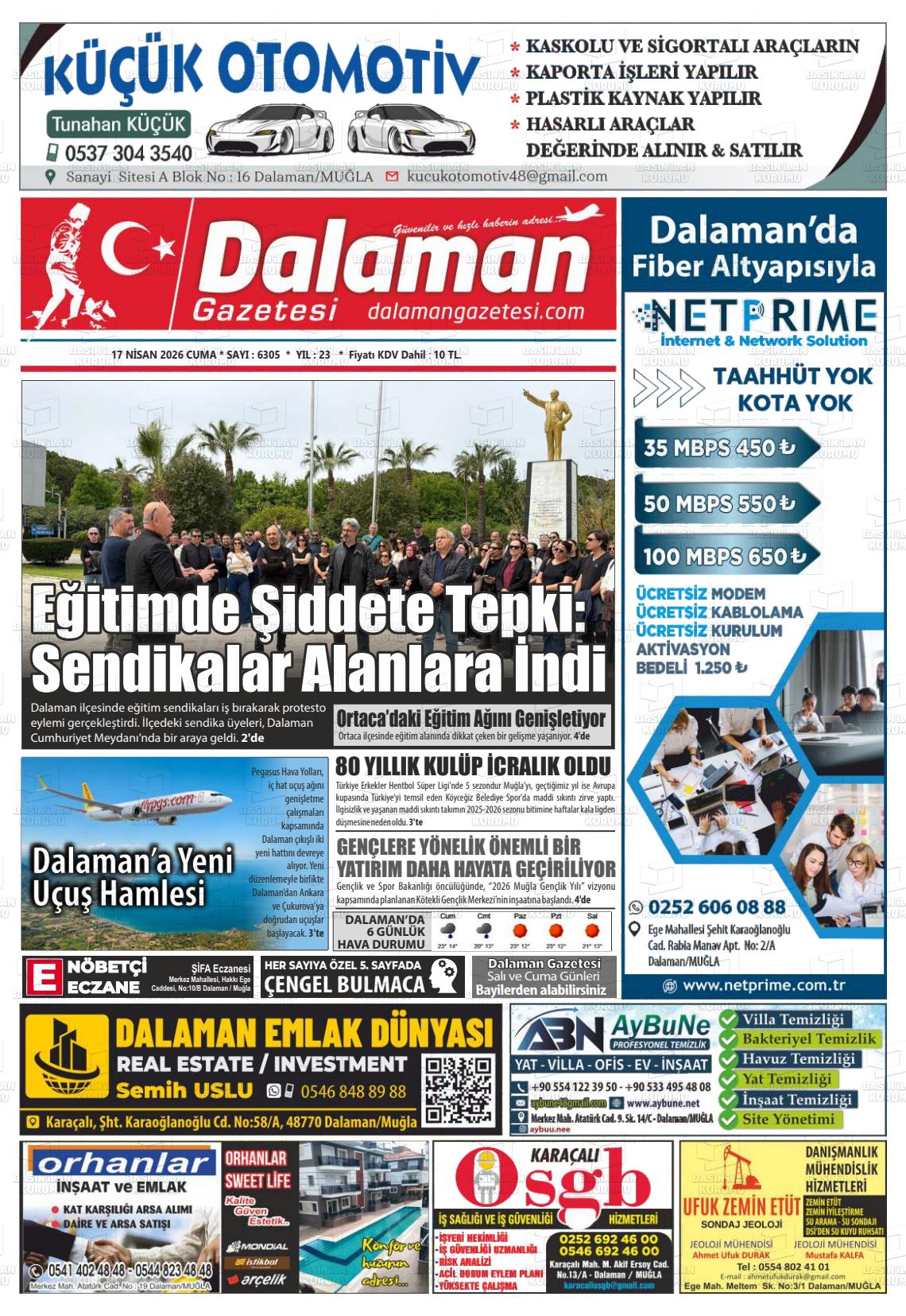 Mugla Dalaman 17.04.2026